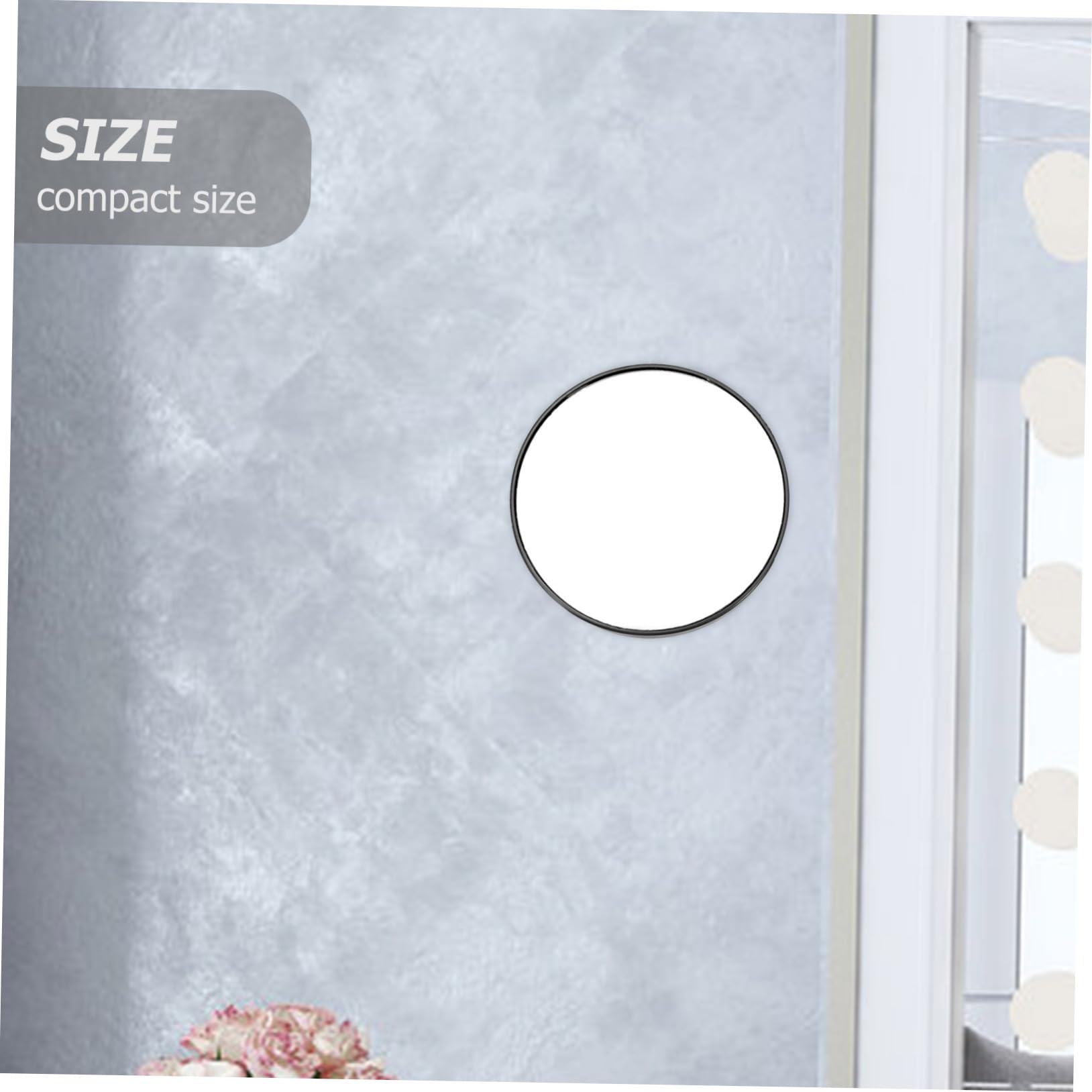 10x Magnifying Makeup Mirror - KALLORY Round Compact Cosmetic Mirror with 10x Magnification, Portable Pocket Mirror for Travel & Home Makeup Application, Eyebrow Tweezing, Eyelash Extensions & Skincare