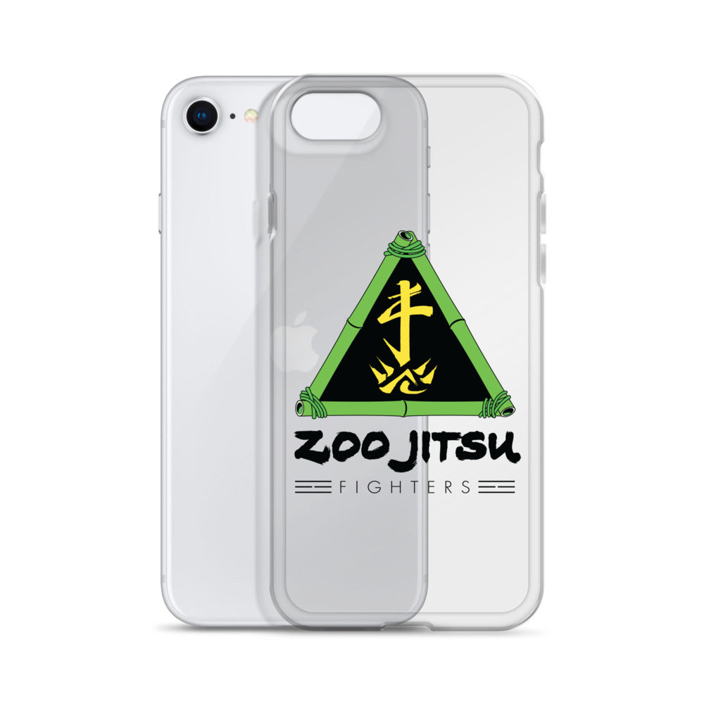 Zoo Jitsu Fighters Logo Clear Protective Case for iPhone 14/13/12/11 Pro Max XR XS - Slim Shockproof Phone Cover with Premium HD Print - Perfect for Martial Arts Fans & Anime Lovers