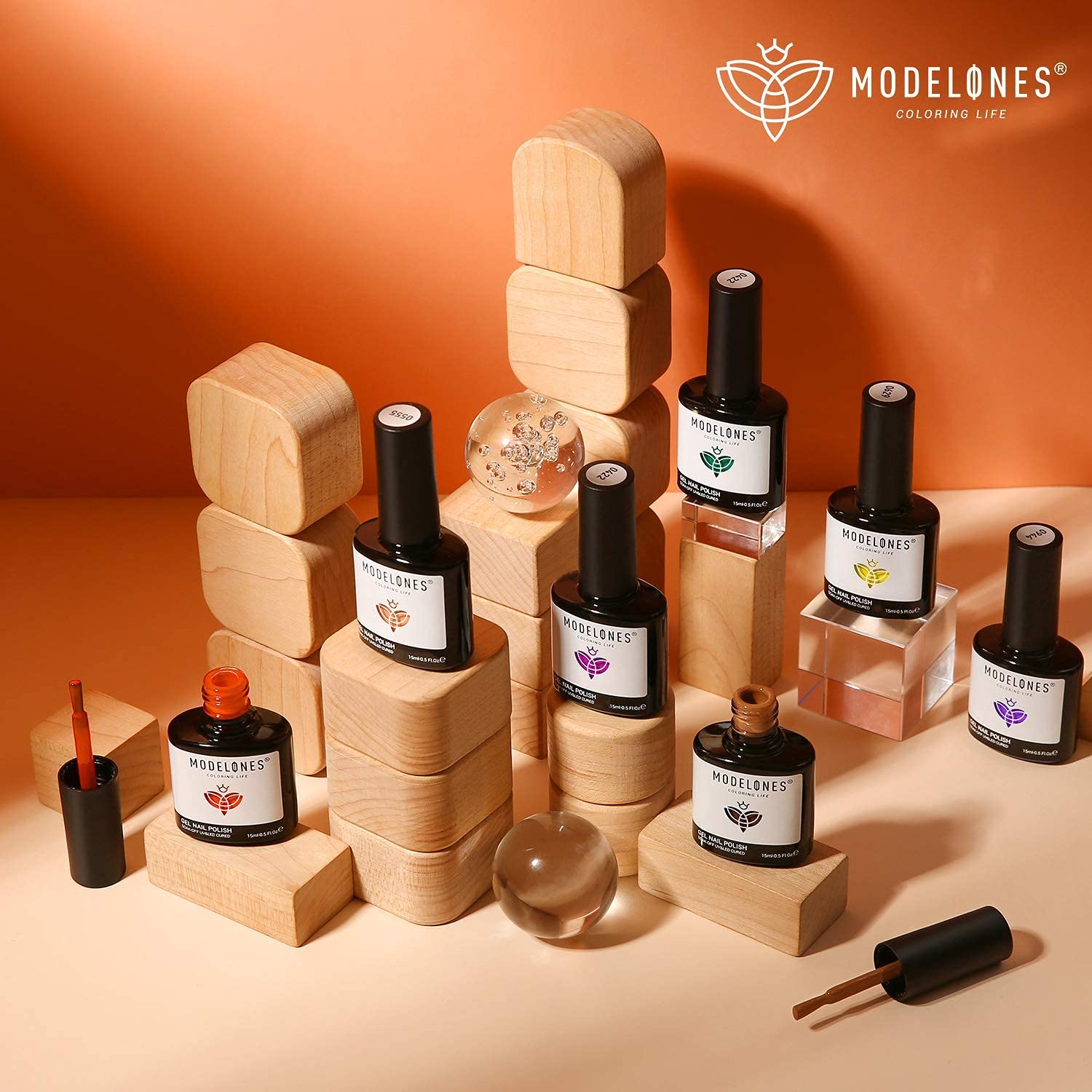 Modelones 3-Piece Nail Primer & Dehydrator Kit with Light Pink Gel Polish - Professional Nail Prep for Acrylic & Gel Manicures at Home or Salon