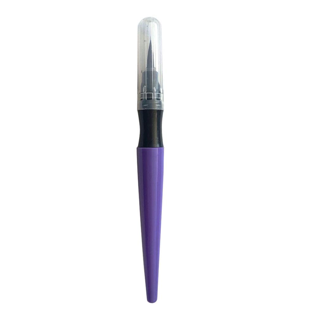 VMS INDIA Professional Face & Body Nail Art Paintbrush Set - Purple Synthetic Bristles for Makeup, Tattoo, Henna & Halloween Designs - Perfect for Artists, Salons & DIY Beauty Projects