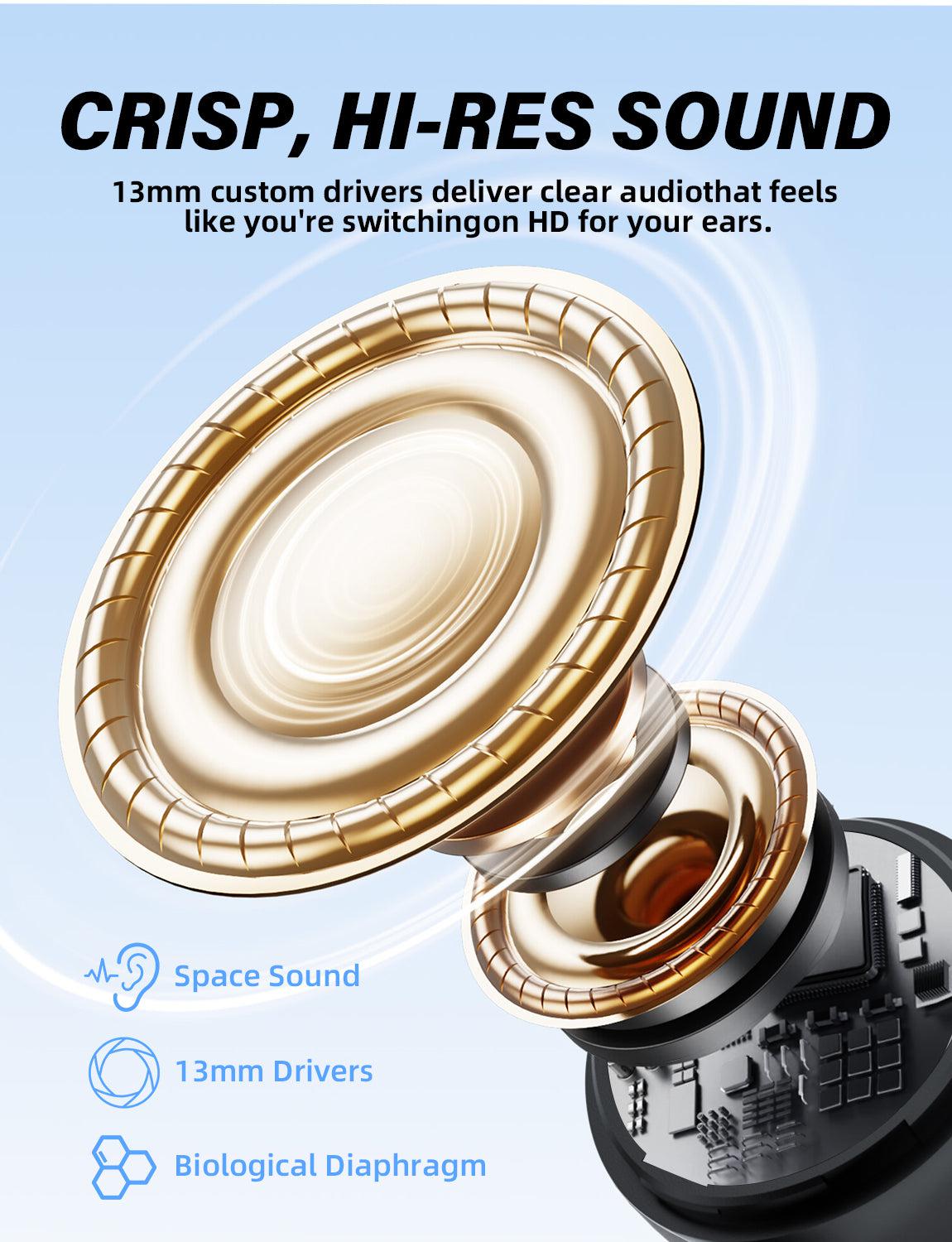 ONIKUMA T27 2.4G Wireless Gaming Earbuds with ENC Mic - Low Latency Bluetooth Earbuds for PC, PS5, Switch, Mobile Gaming - Perfect for Competitive Gaming & Work Calls