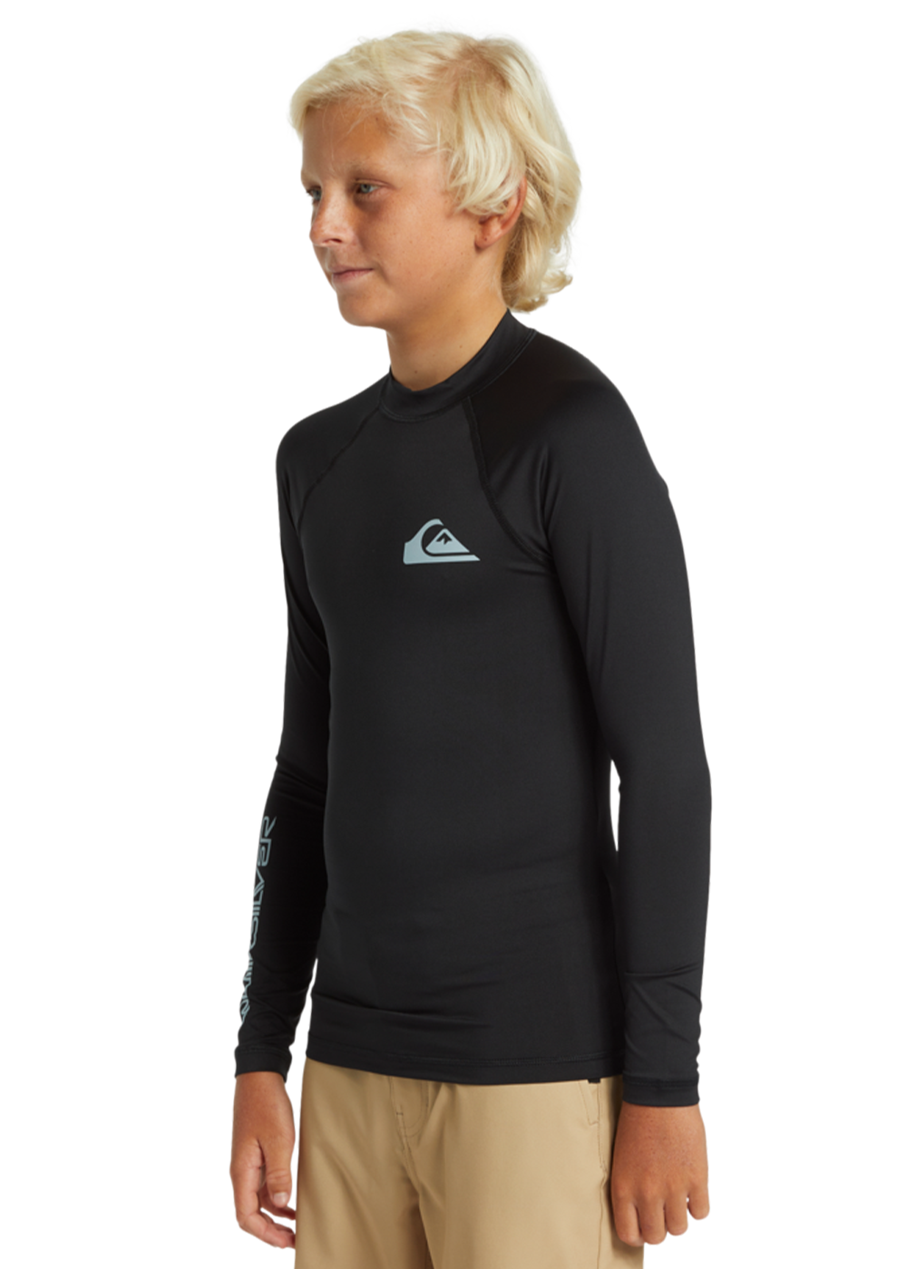 Quiksilver Boys Long Sleeve Rash Guard Shirt - UPF 50+ Sun Protection for Swimming, Surfing & Outdoor Activities