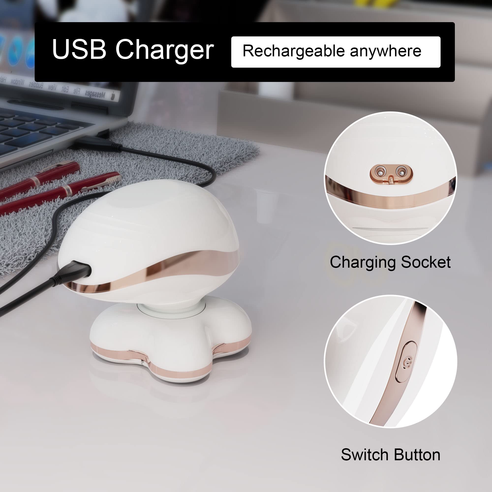 Best Electric Razor for Women - Rechargeable Cordless Wet/Dry Shaver with Detachable Head for Legs, Bikini, Face & Lips Hair Removal | Smooth Shaving at Home or Travel