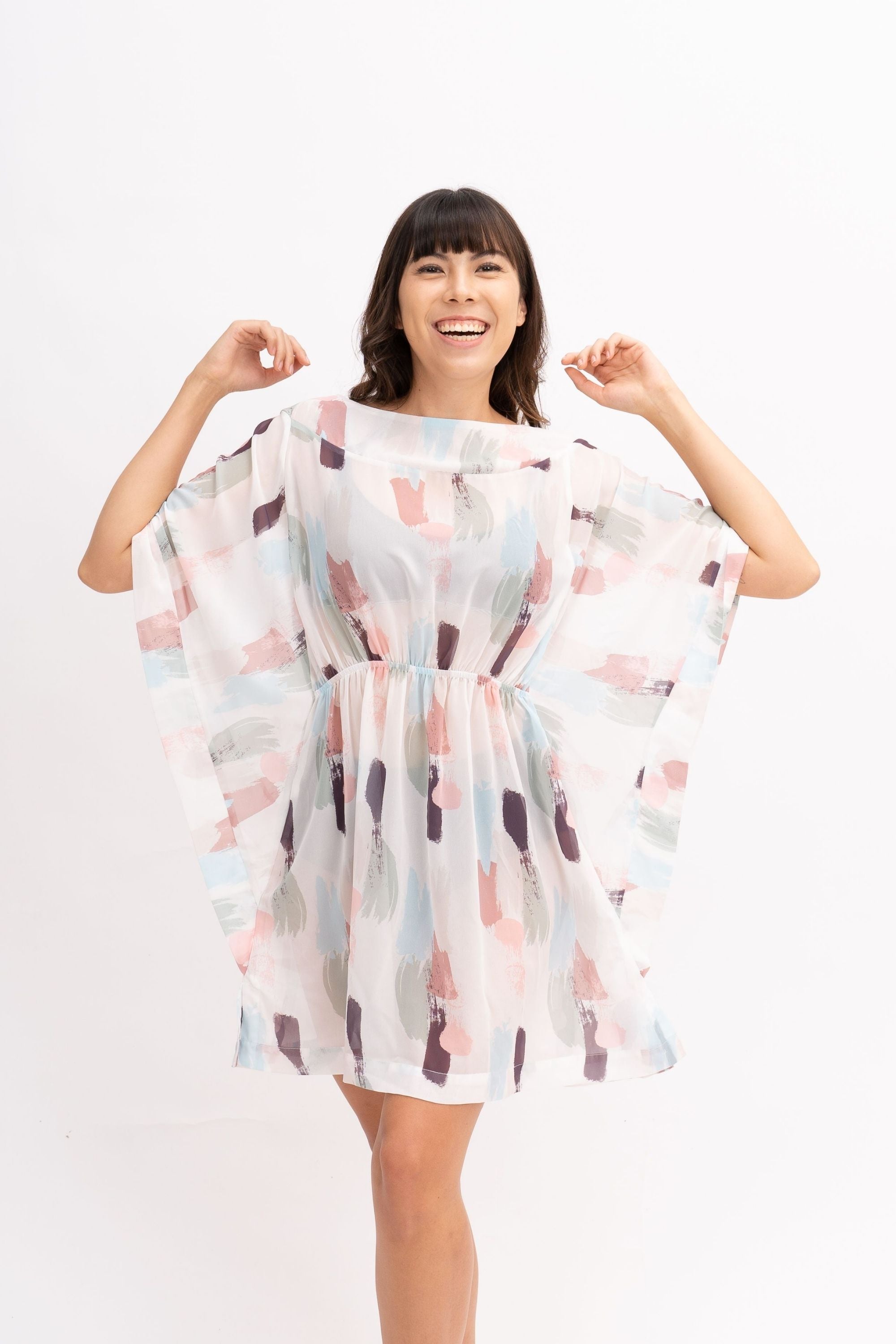 Faro Low Back Kaftan Dress for Women - Flowy Boho Maxi Dress with Side Slits - Perfect for Beach, Vacation & Summer Outfits