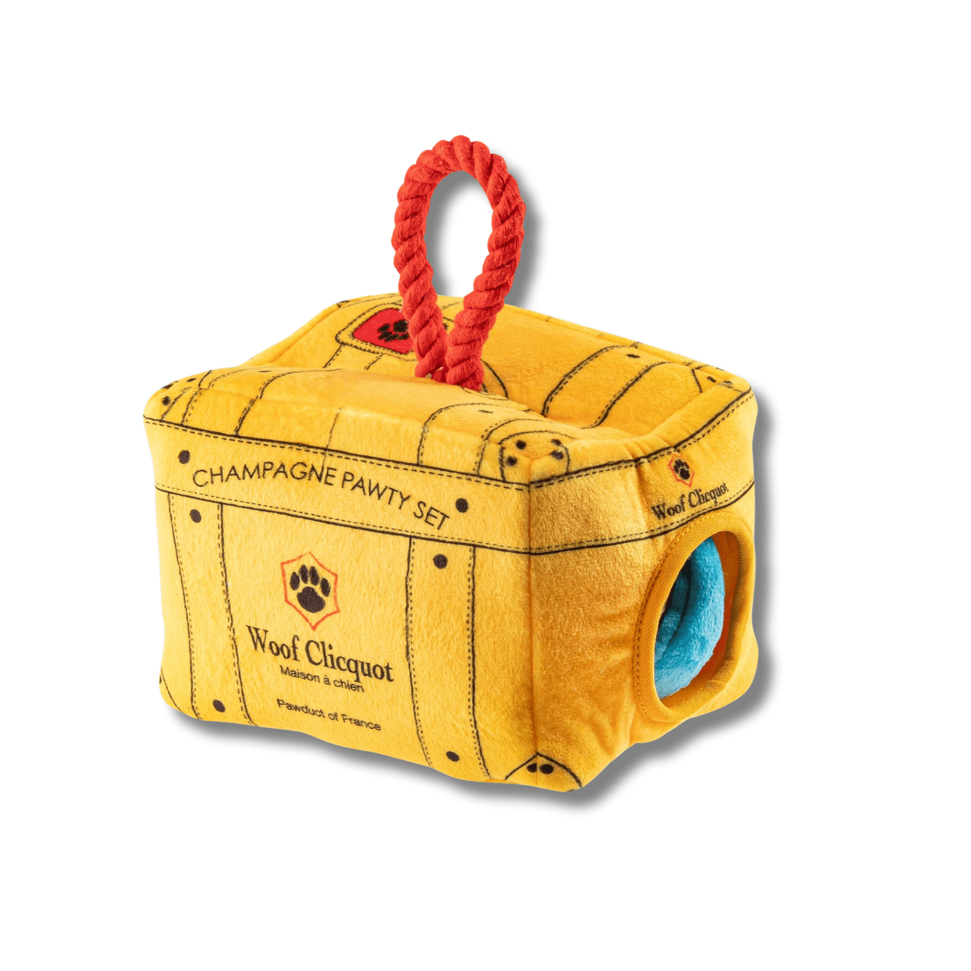 Woof Clicquot Pawty Set - Interactive Dog Toy for Small & Medium Dogs - Fun Chew & Fetch Play for Indoor & Outdoor Use