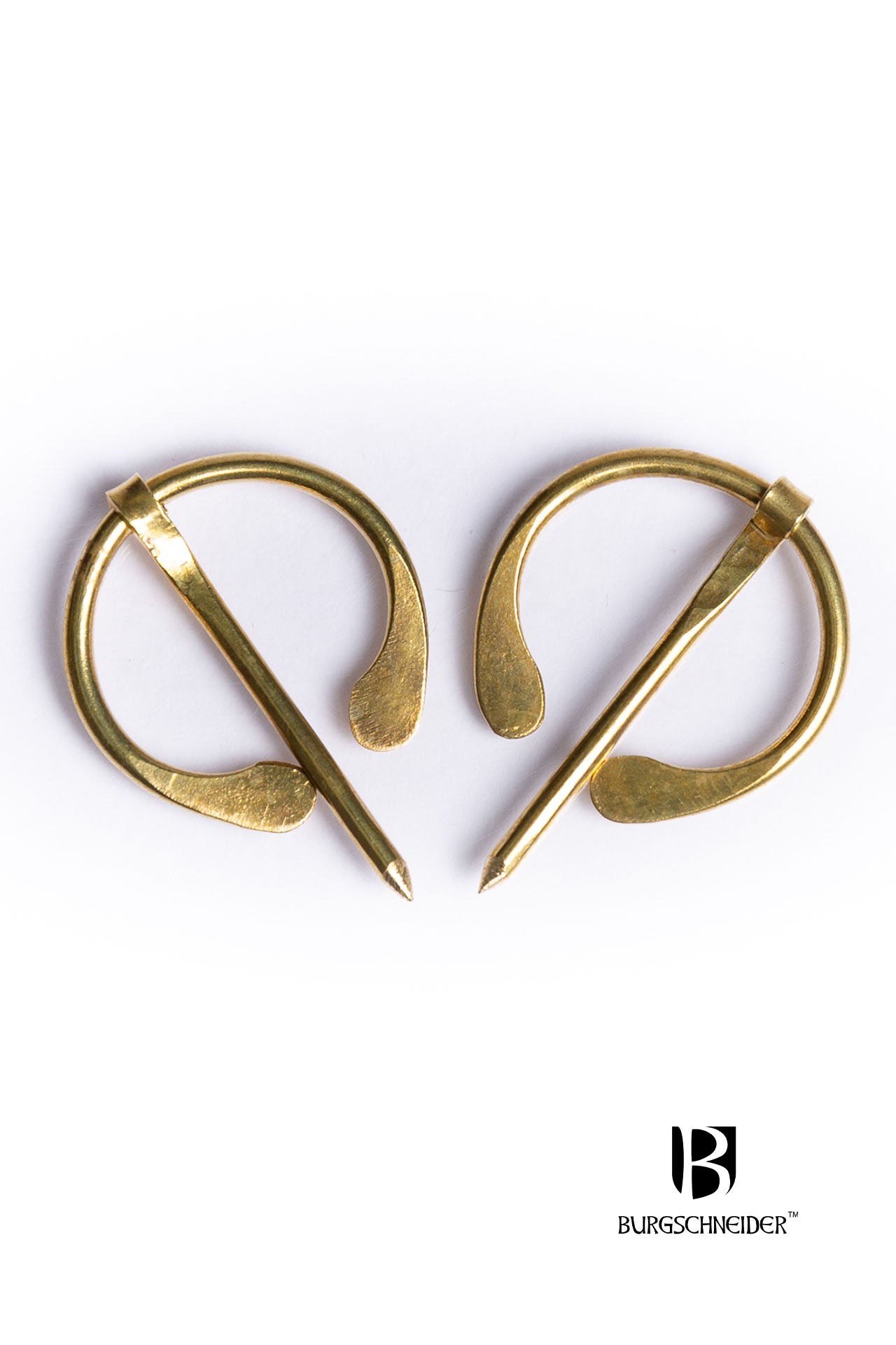 Set of 2 Small Brass Brooches - Elegant Vintage Jewelry for Women | Perfect for Dresses, Coats & Gift Giving