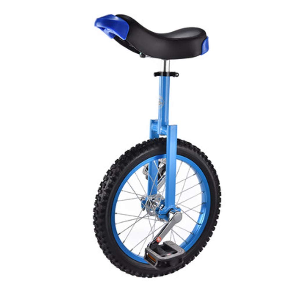 16/18 Inch Freestyle Unicycle for Kids & Adults - Adjustable Height, Purple - Perfect for Balance Training, Exercise & Outdoor Fun (18 Inch Size)