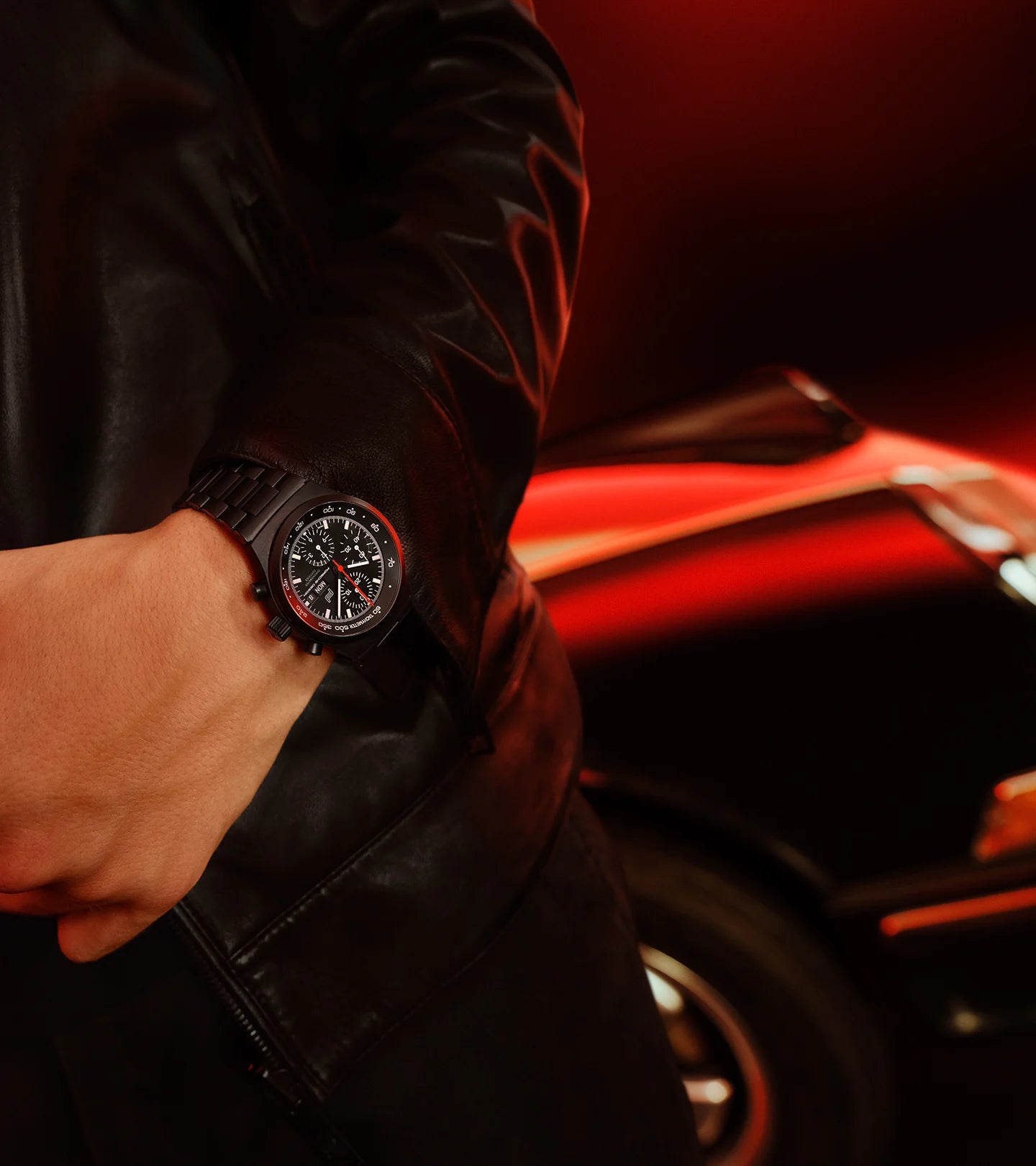 Porsche Design Chronograph 1 All Black Limited Edition Men's Watch - Luxury Sports Chronograph for Business, Racing & Formal Occasions