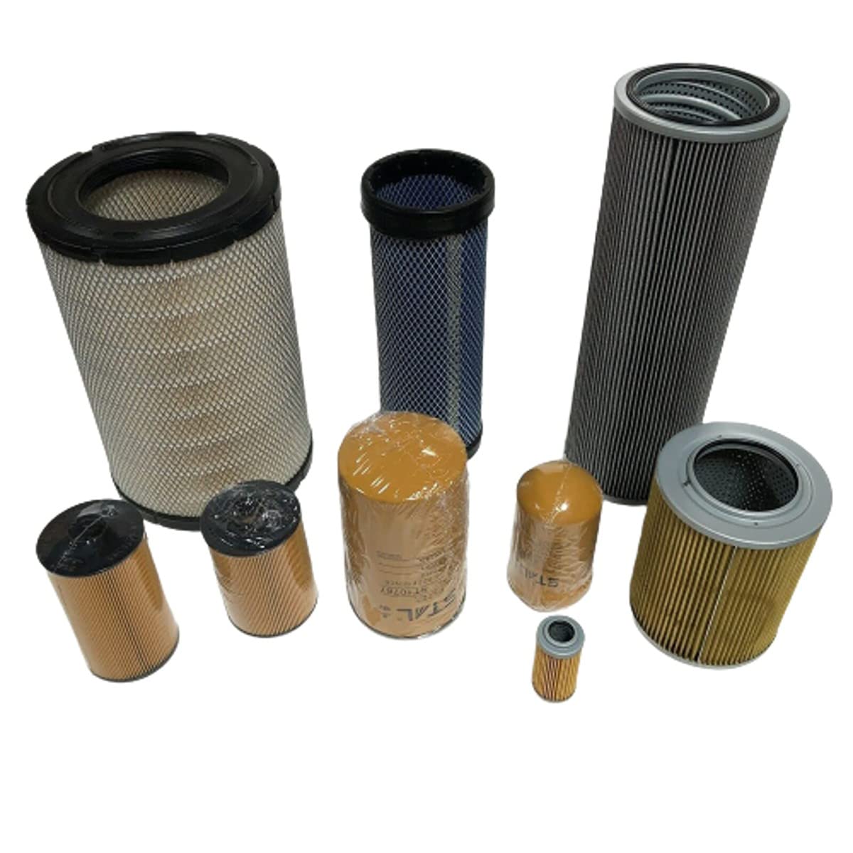 4HK1 Engine Air, Fuel, Oil & Hydraulic Filters for Case CX240B CX210B Excavators - Replacement Filters for Construction Equipment Maintenance