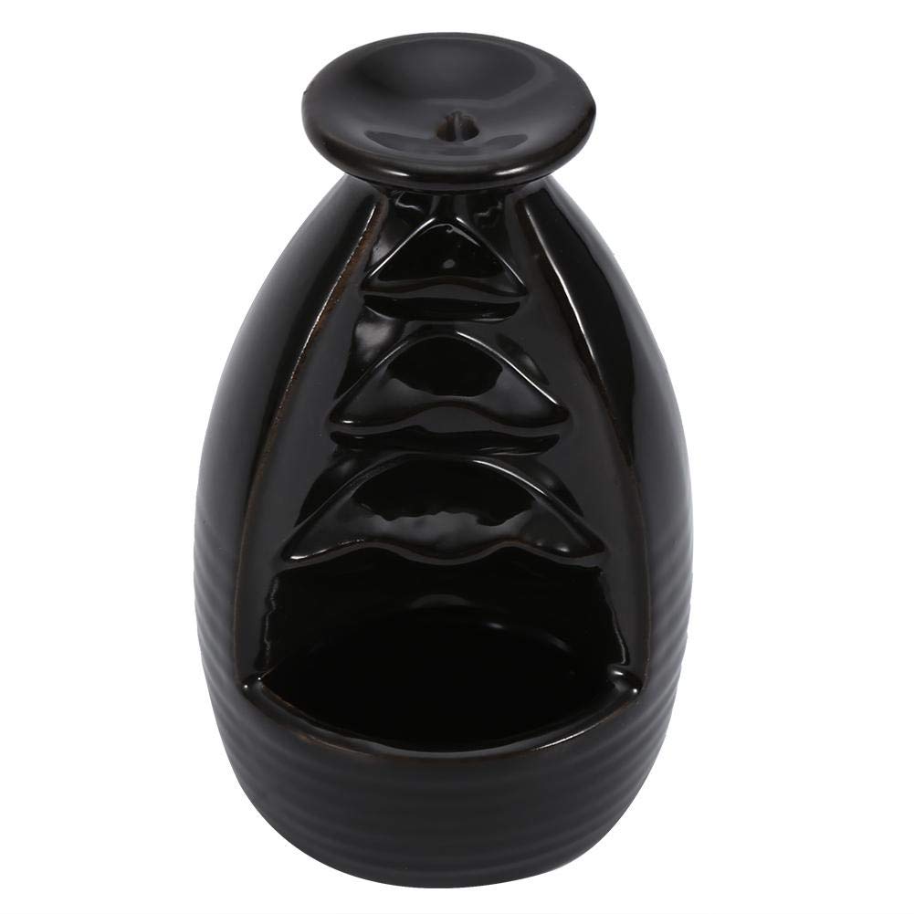 Ceramic Glaze Backflow Incense Holder Stand for Cones - Aromatherapy Home Decor for Relaxation, Meditation & Stress Relief