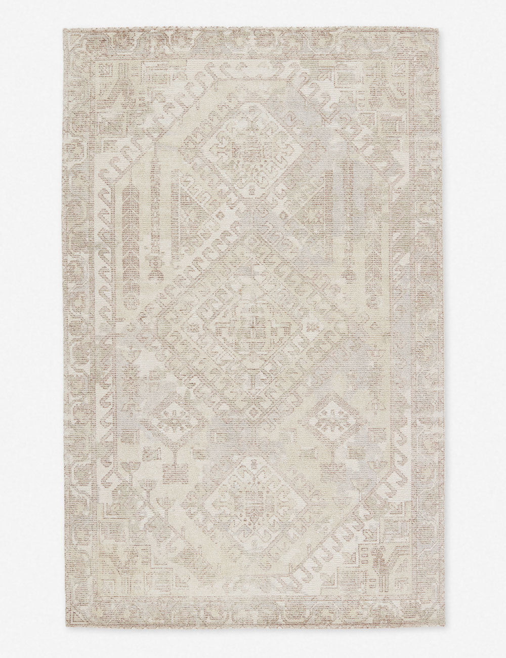 Geraldine Handwoven Rug - Bohemian Style Area Rug for Living Room, Bedroom, Dining Room - Soft & Durable Natural Fiber Floor Decor