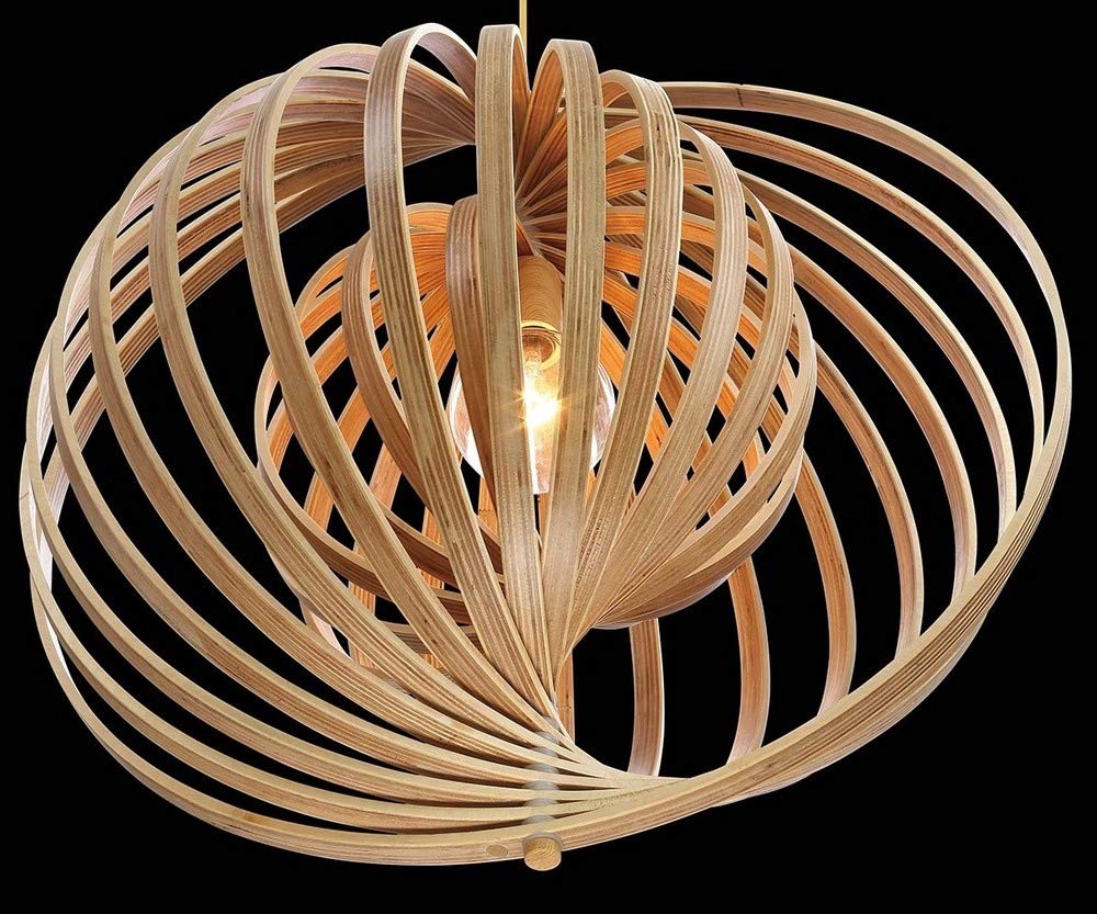 Modern Gold Finish 1-Light Glass Pendant - 12.5 Inch Hanging Light Fixture for Kitchen Island, Dining Room & Entryway - Bailey Street Home 79-BEL-2772848