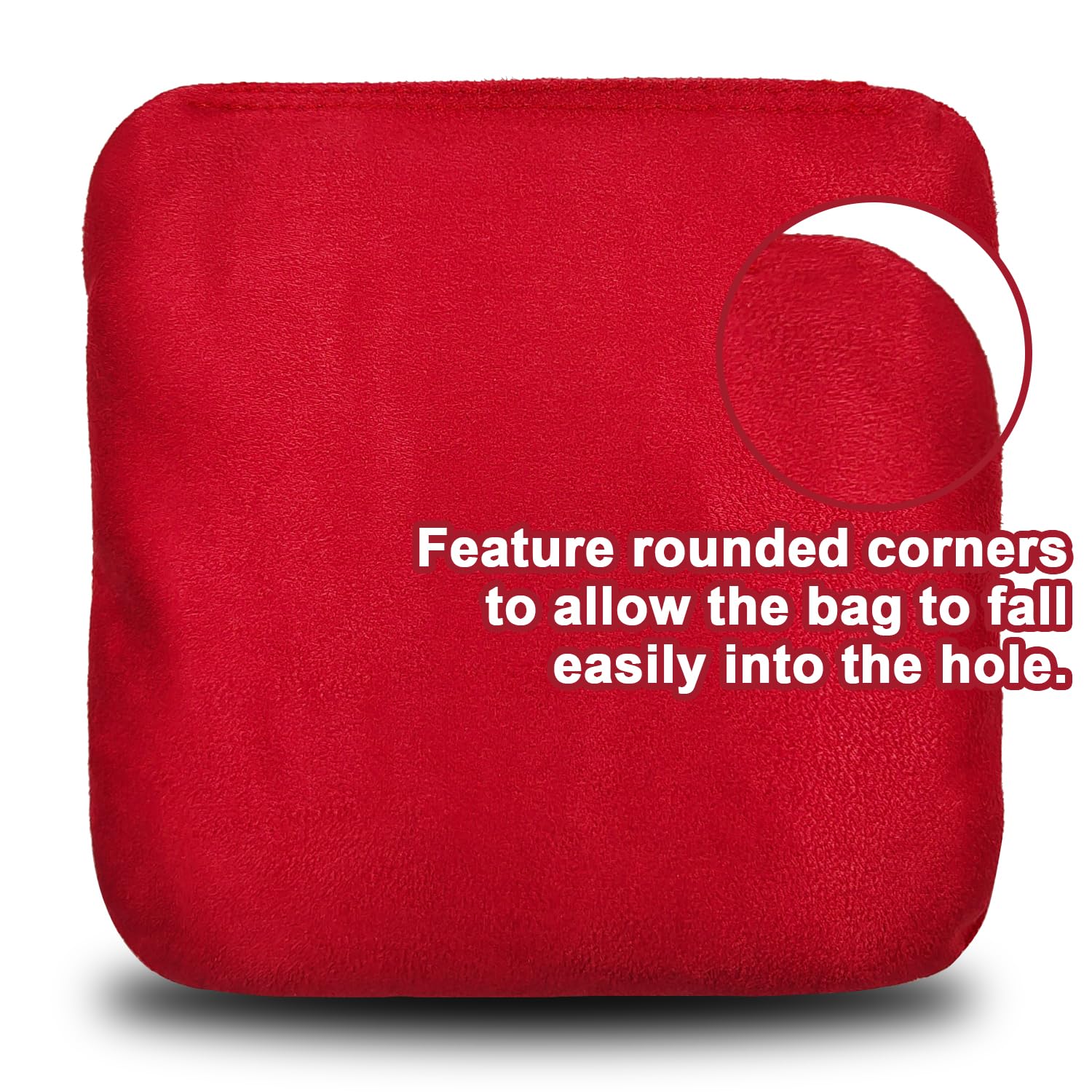 Professional Dual-Sided Cornhole Bags Set of 8 - Regulation Size Bean Bags with Slick & Stick Sides for Outdoor Games, Tailgating, and Backyard Parties