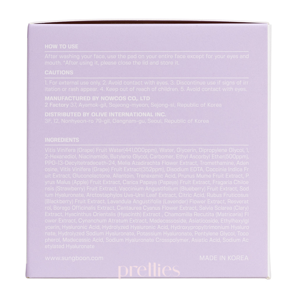 Sungboon Editor Meoru Podo Vita C Dark Spot Correcting Pads - 60 Pads/140ml for Brightening & Even Skin Tone | Perfect for Nighttime Skincare Routine & Travel