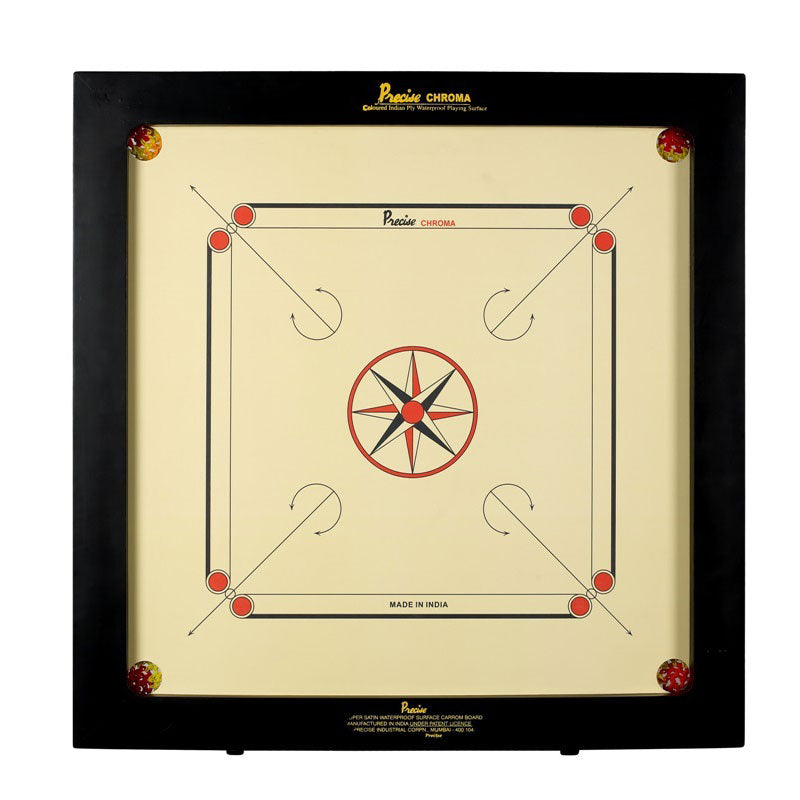 Professional 12mm Indian Ply Chroma Carrom Board - Precision Champion for Home, Office & Game Room Entertainment