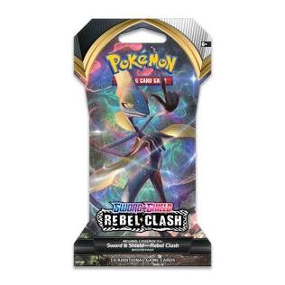 Pokemon Rebel Clash Sleeved Booster Pack - 10 Randomized Trading Cards for Collectors & Battles | Perfect for TCG Tournaments, Gifts & Pokemon Card Game Enthusiasts