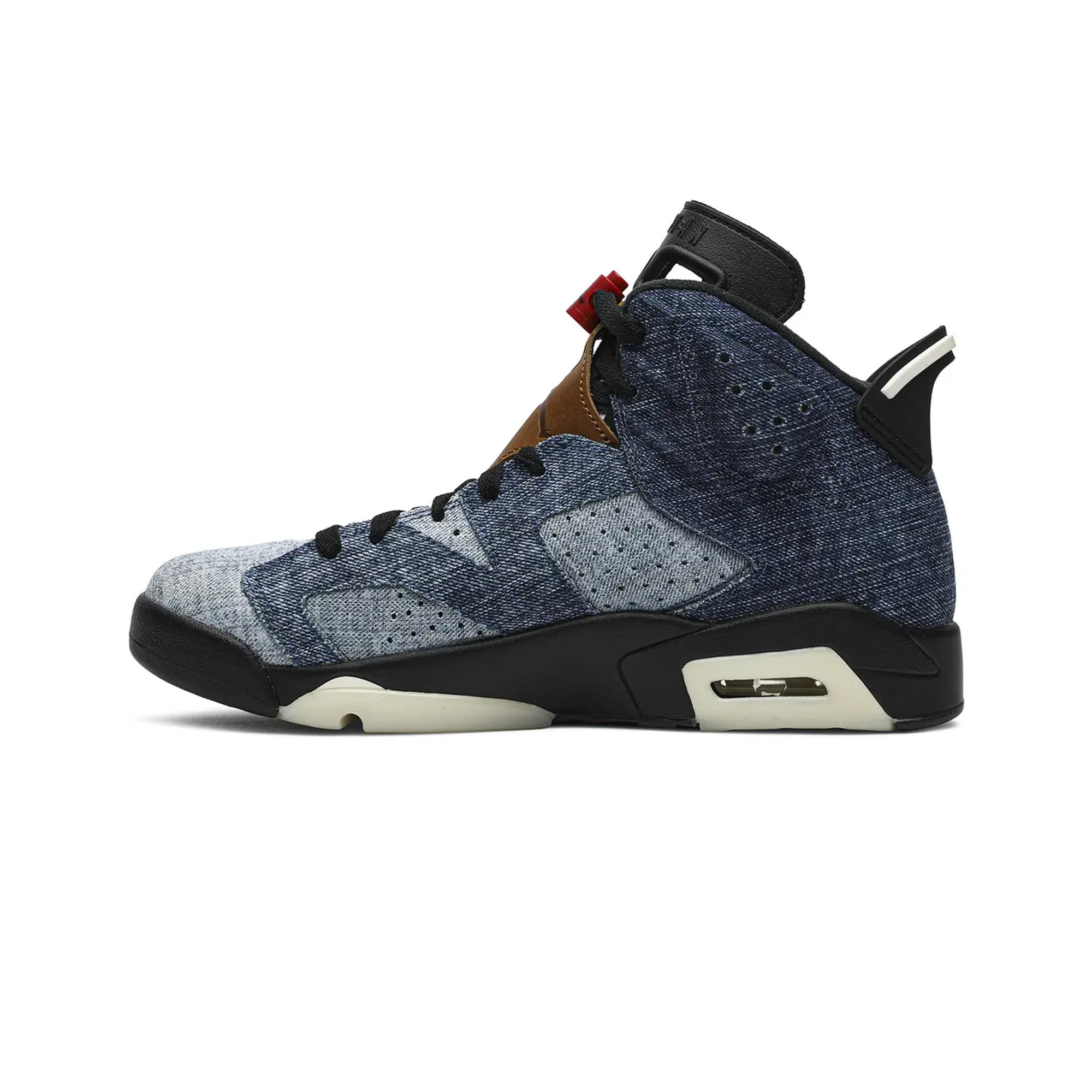 Air Jordan 6 'Washed Denim' Retro Sneakers - New Men's Basketball Shoes for Casual Wear & Street Style