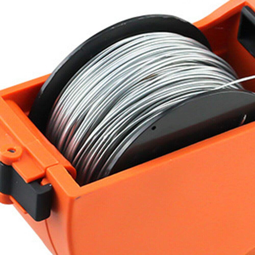 Automatic Rebar Tying Machine 8mm-34mm - Cordless Steel Bar Tying Tool with 2 Lithium-Ion Batteries (Orange) - Perfect for Construction, Concrete Work & DIY Projects