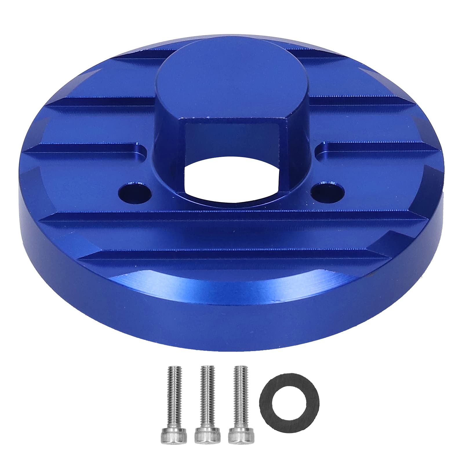 **Aluminum Alloy Car Radio Antenna Base Cover - Fits Jeep Wrangler JKU JL JLU (2017-2021) - Durable Blue Trim for Enhanced Protection & Style - Perfect for Off-Roading & Daily Driving**