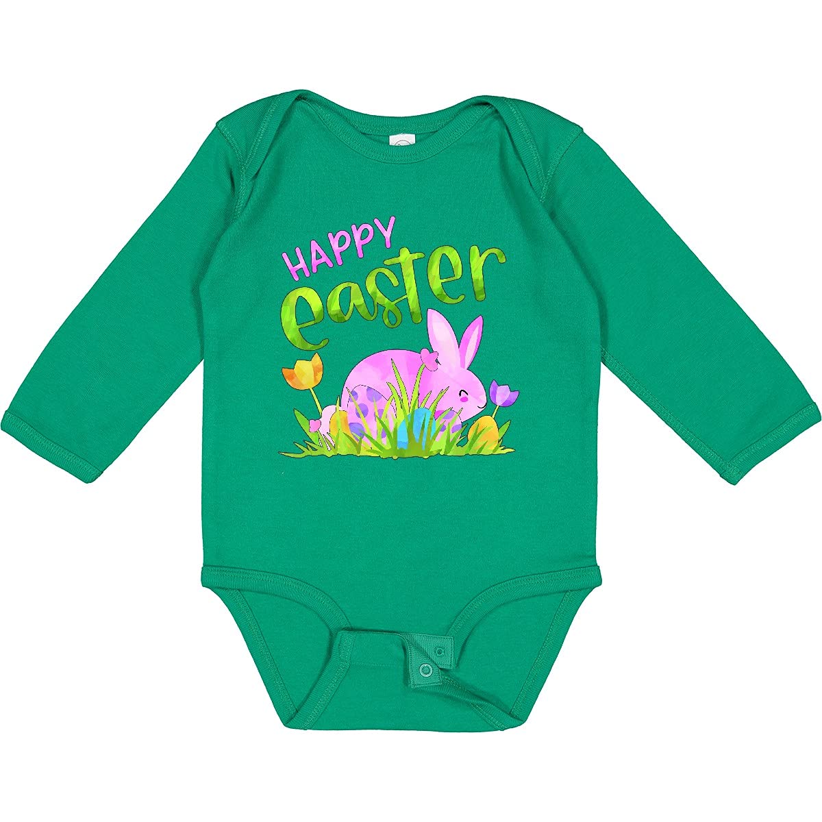 Happy Easter Bunny Creeper - Pink Bunny & Eggs Design for Baby