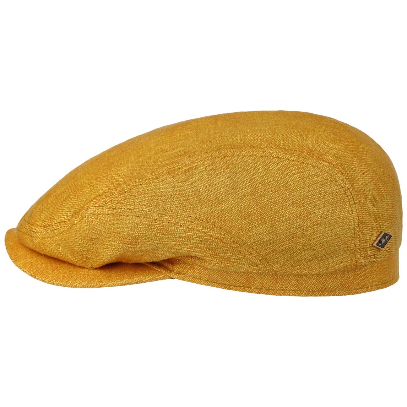 JJ Hats - Premium Linen Herringbone Driver Cap for Men | Vintage Style Flat Cap | Perfect for Casual Wear, Golf, Outdoor Activities & Travel Accessories