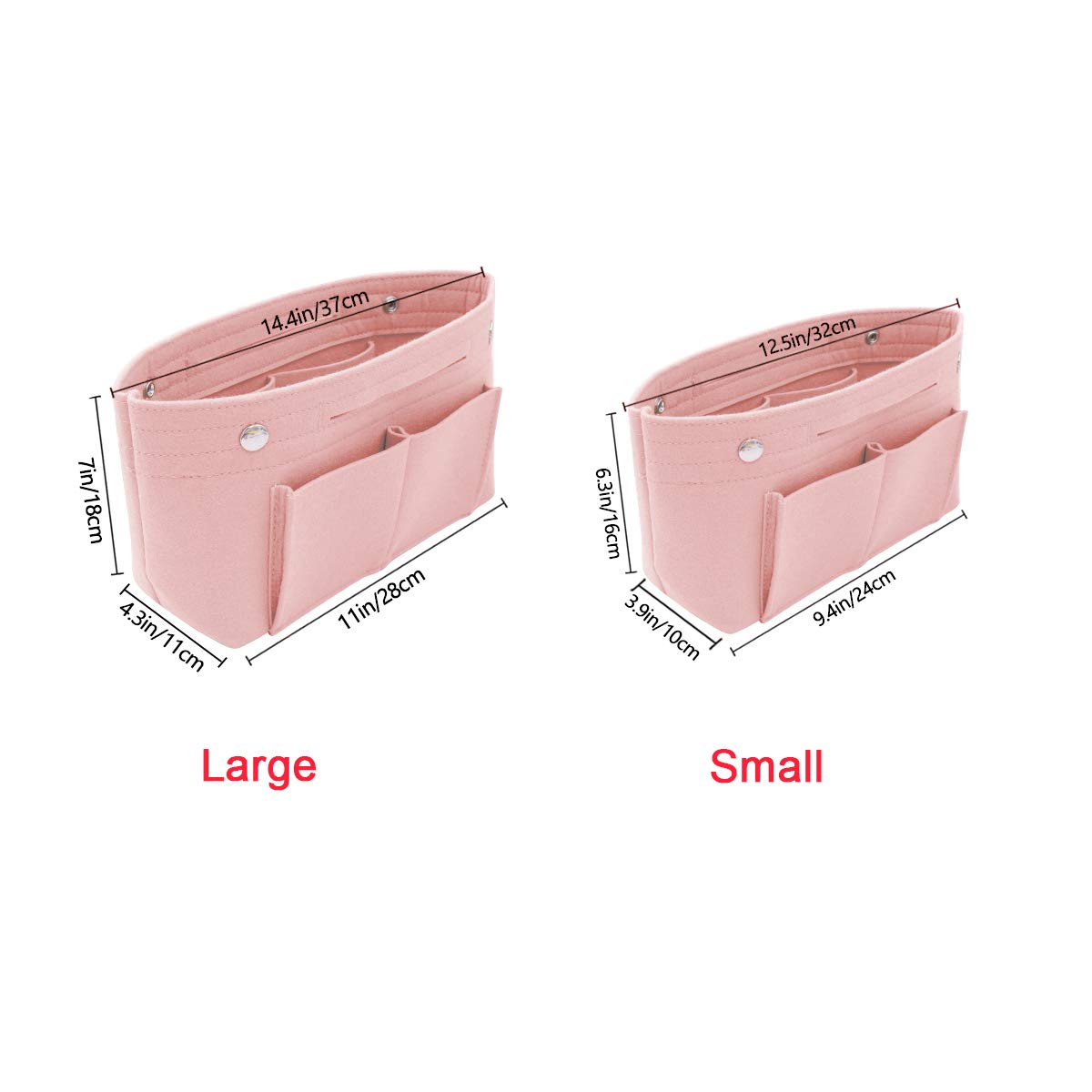 VANCORE Felt Insert Handbag Organizer - Purse Organizer for Travel & Everyday Use - Perfect for Tote Bags, Shoulder Bags & Carry-On Luggage