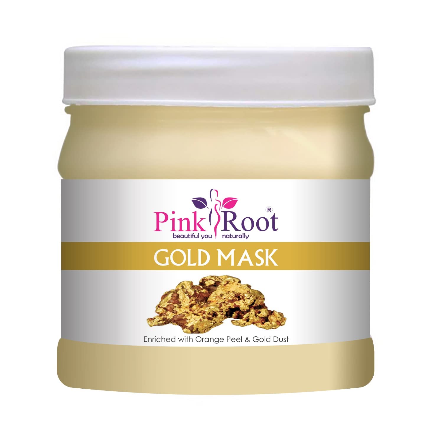 Pink Root Lemon Massage Gel & Gold Mask Set - 500ml Each | Hydrating & Brightening Skincare Duo for Face & Body | Perfect for Spa Day, Self-Care Routine & Gift Giving