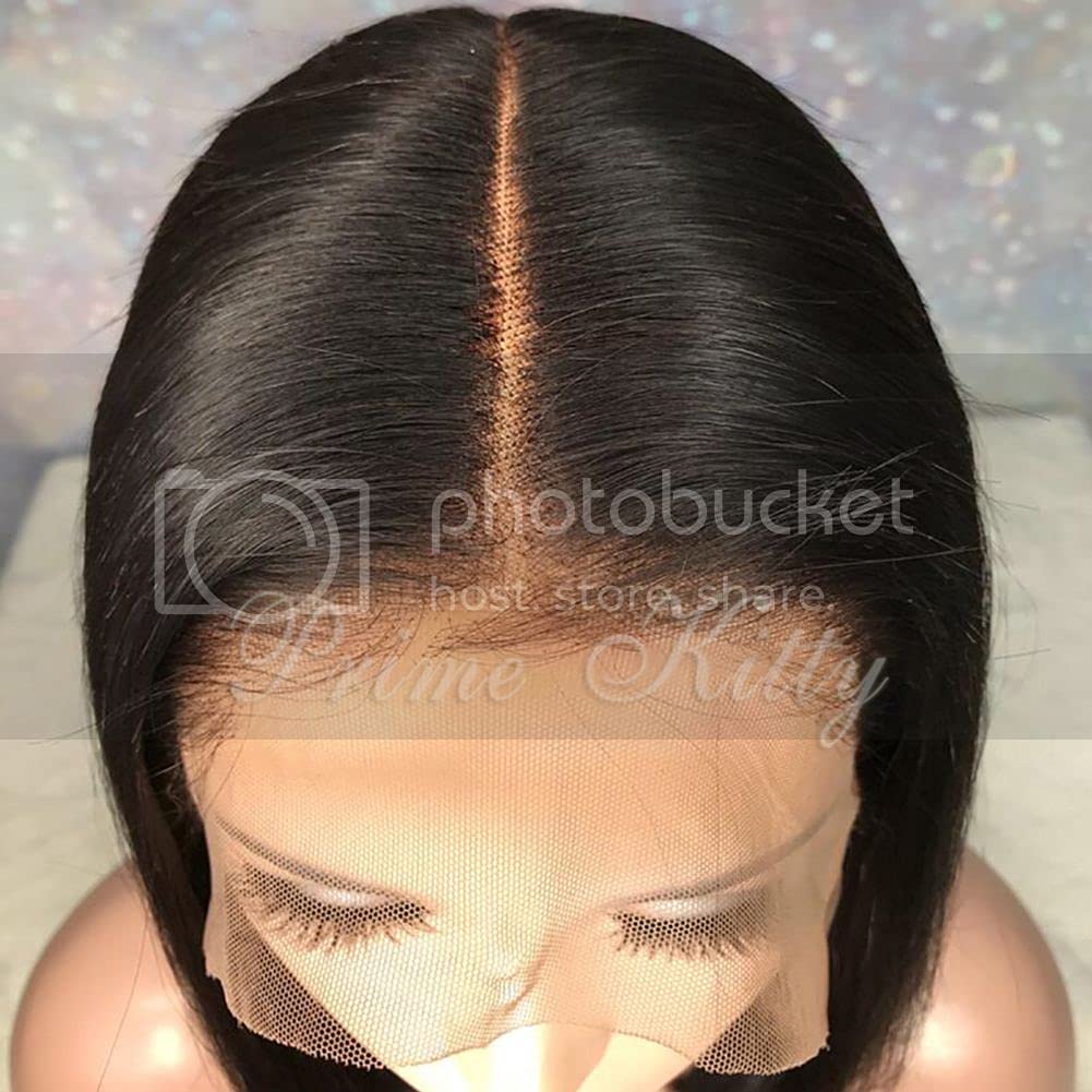 13x6 Lace Front Wig Human Hair for Women - Brazilian Virgin Hair 9A Pre Plucked with Baby Hair, Short Bob Wig 8