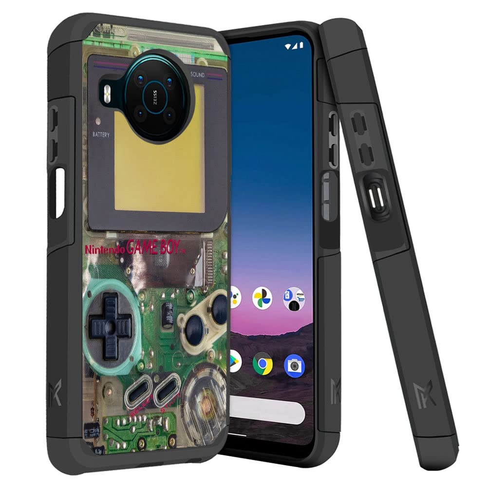 Vintage Gameboy Style Rugged Shockproof Case for Nokia X100 5G - Dual-Layer Hybrid Protective Cover with Impact Resistance | Perfect for Gaming, Outdoor Adventures & Daily Protection