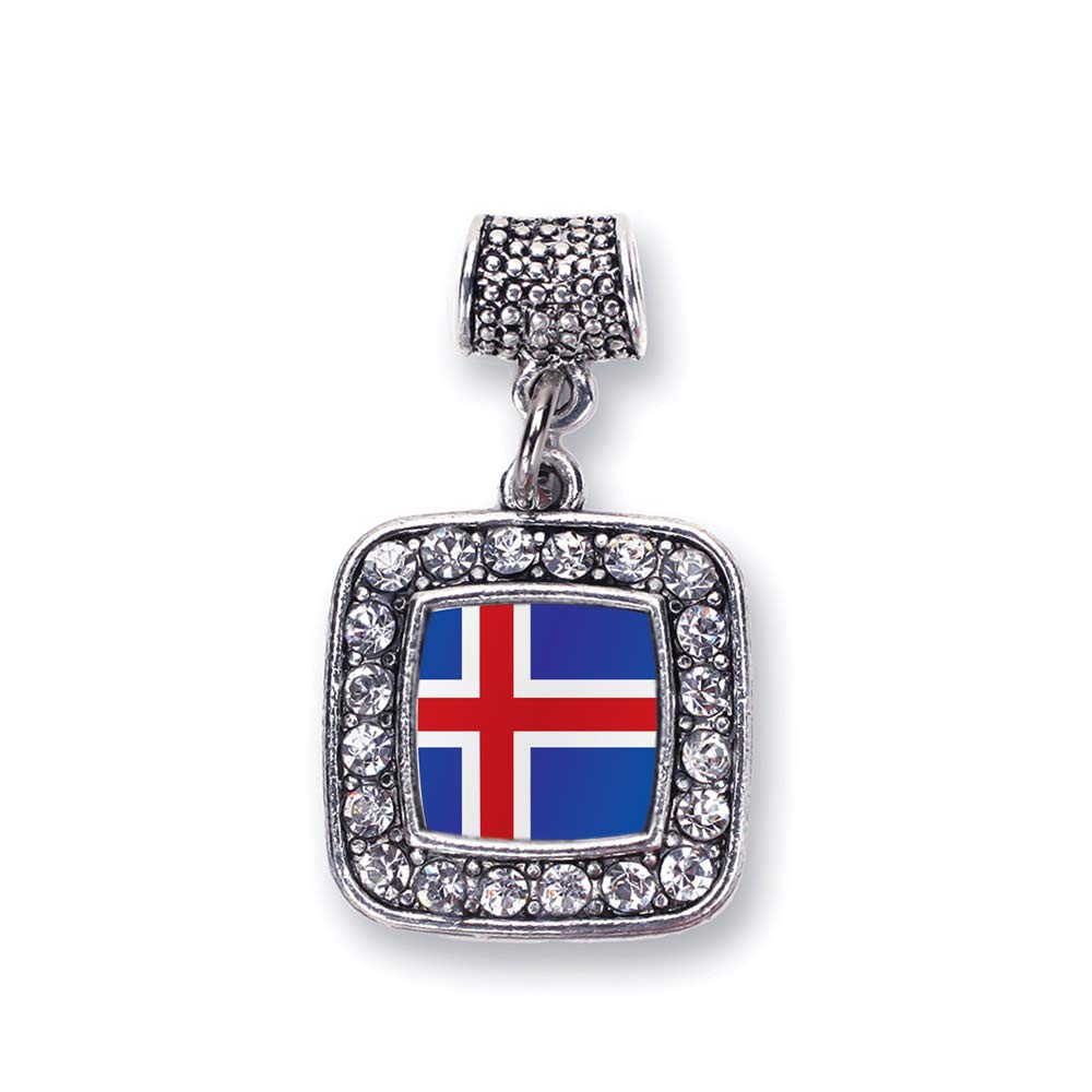 Inspired Silver - Sterling Silver Square Charm Bracelet with Cubic Zirconia Jewelry for Women, Elegant Gift for Birthday, Anniversary & Special Occasions