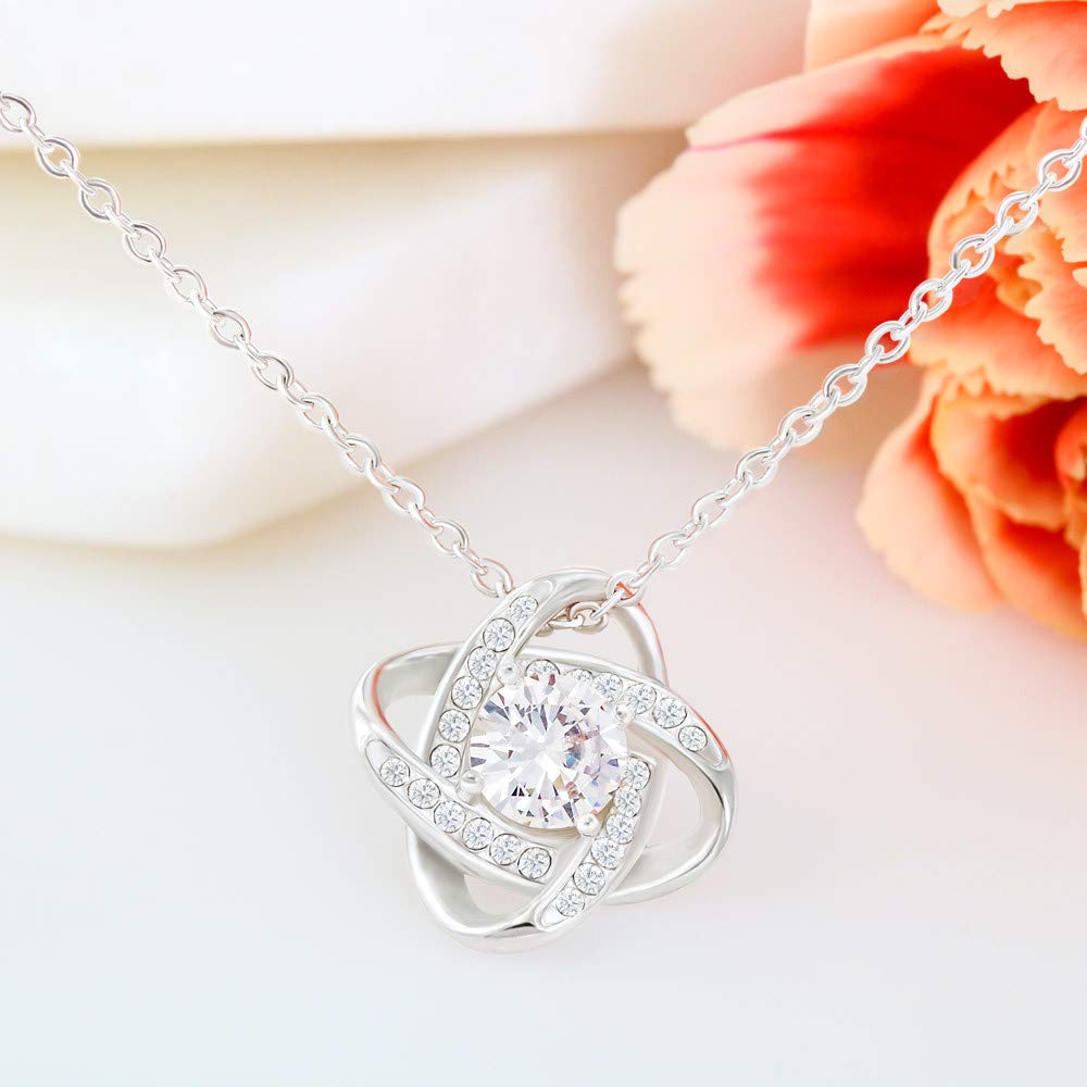 Love Knot Necklace Gift for Mother-in-Law with Card & Box - Wedding Jewelry
