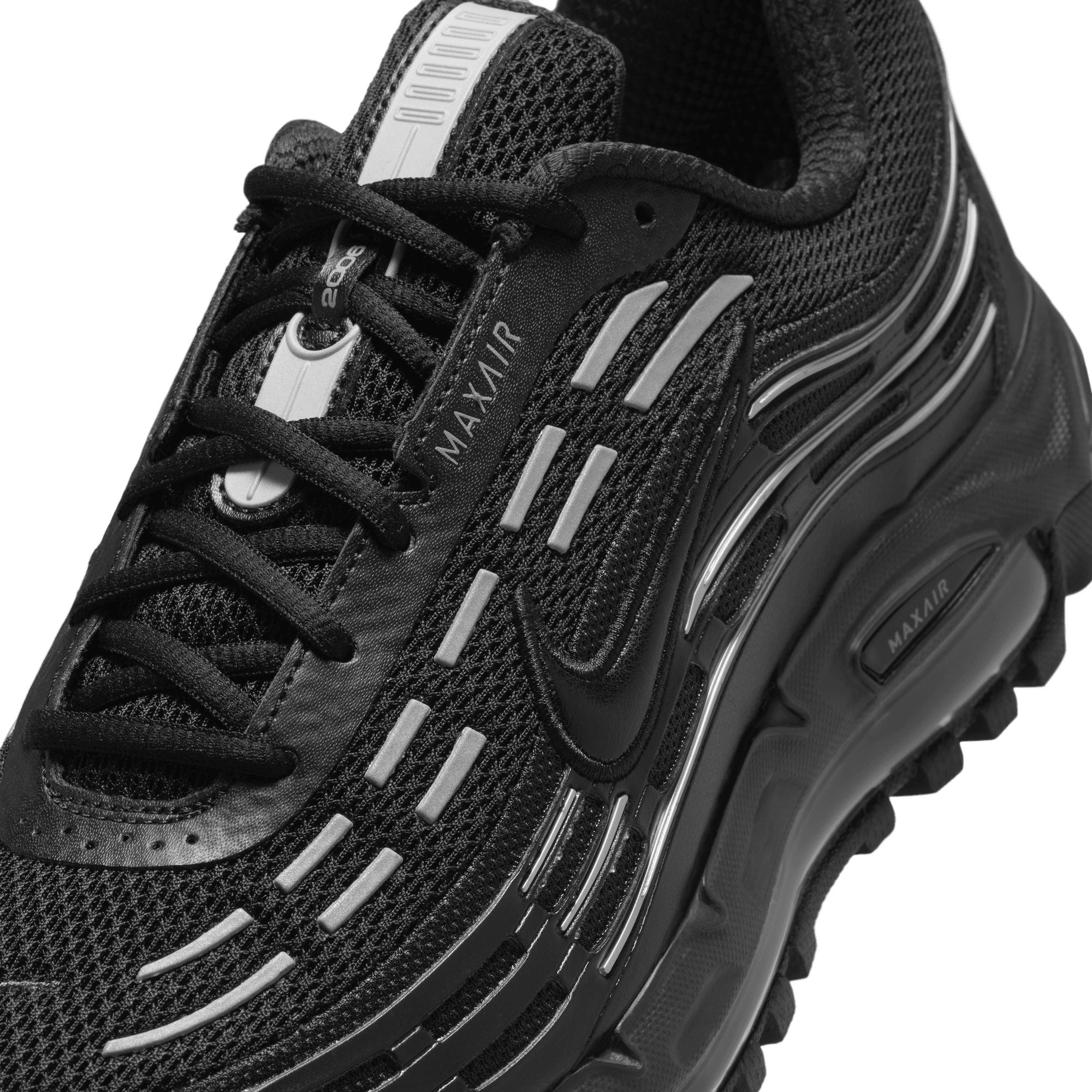 Nike Air Max TL 2.5 Running Shoes for Men - Black/Silver Metallic - Lightweight Cushioned Sneakers for Gym Workouts & Daily Wear