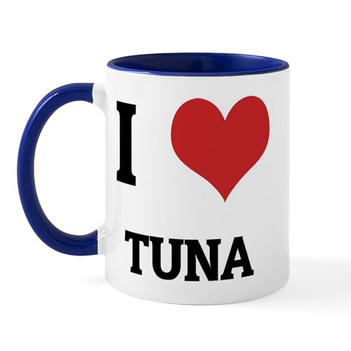 White/Navy Inside - I Love Tuna Mug