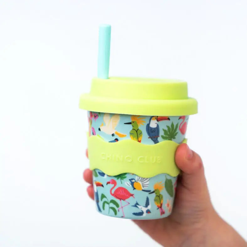 Birds Babyccino Cup 120ml - Cute Espresso Cup for Kids, Perfect for Babyccino, Hot Chocolate & Milk - Ideal for Toddler Pretend Play & Coffee Shop Role Play