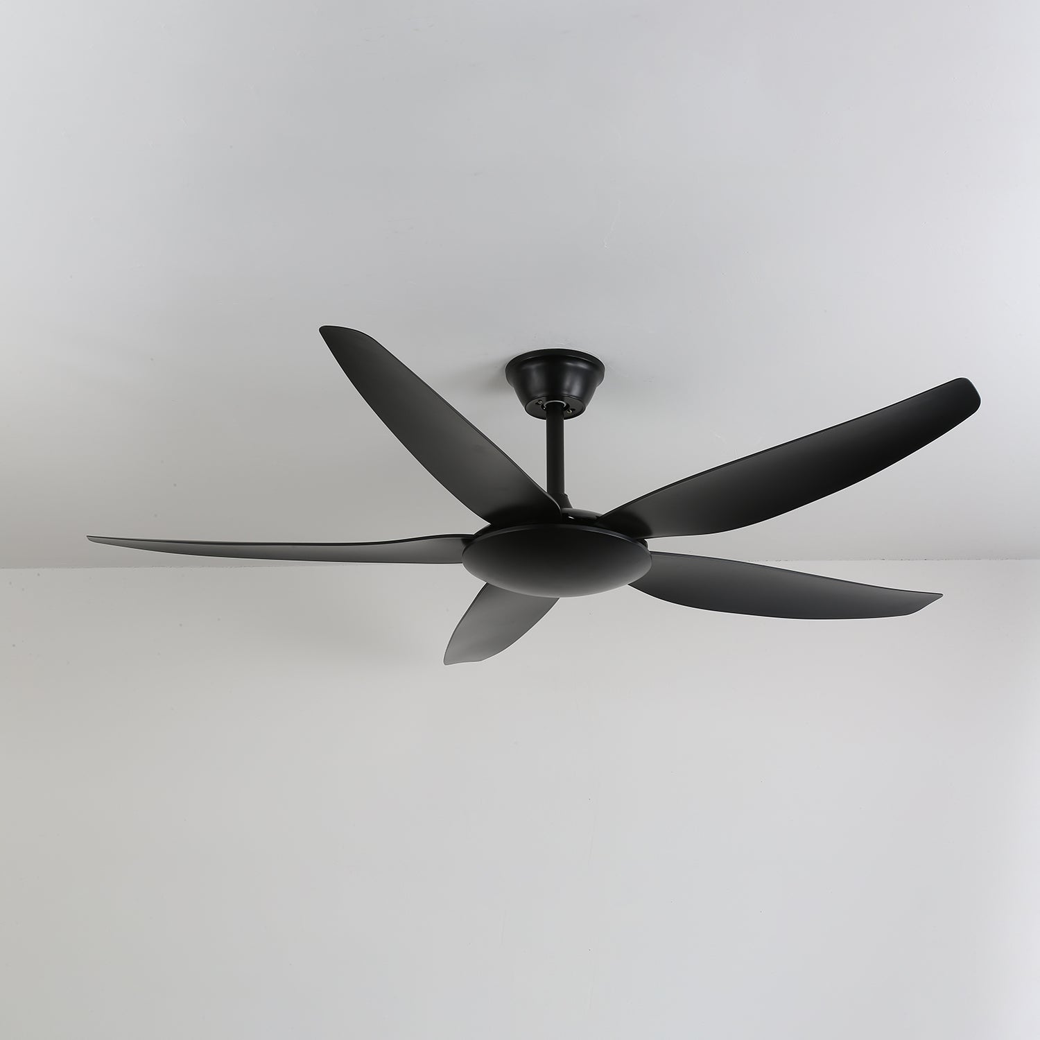 Aeron Noir Ceiling Fan with Remote Control - 52 Inch Modern Black Ceiling Fan with LED Light - Quiet Reversible Motor for Bedroom, Living Room, and Outdoor Patio Use