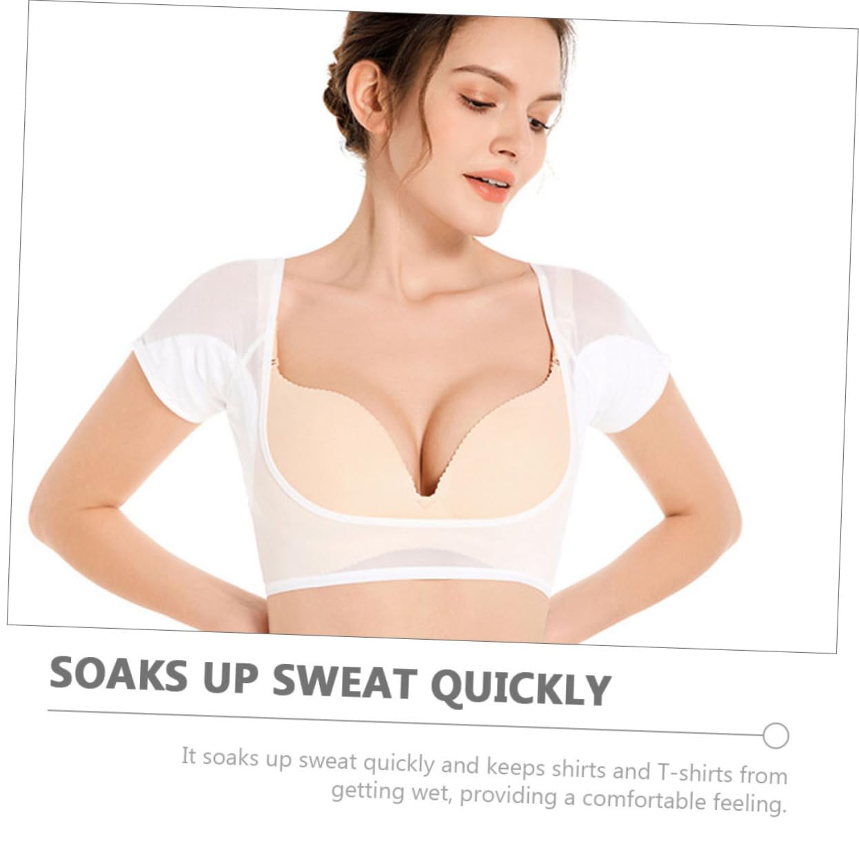 Women's Reusable Armpit Sweat Pads - 3-Piece Stretchy Underarm Sweat Absorber for Sports, Fitness & Outdoor Activities | Gym, Yoga, Running & Workout Essentials