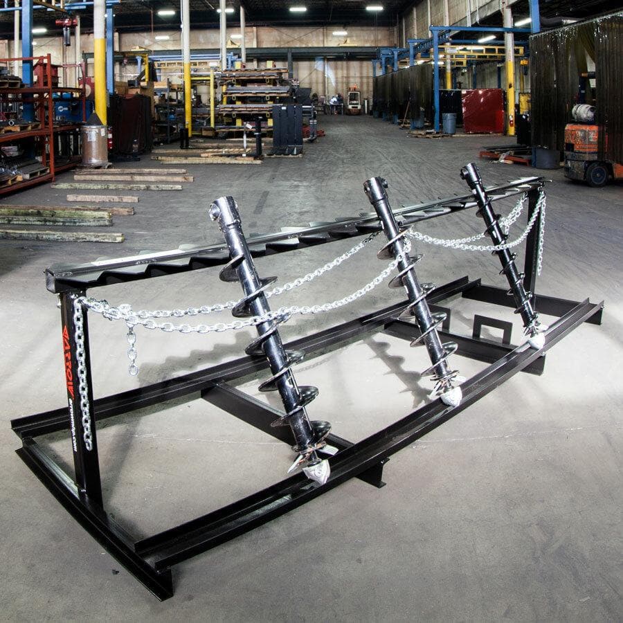 Auger Storage Racks - Heavy Duty Metal Auger Organizer for Garage, Workshop & Farm - Perfect for Tool Storage and Workshop Organization