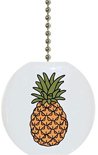 Pineapple-Shaped Ceramic Ceiling Fan Pull Chain - Tropical Home Decor for Kitchen, Bedroom, and Porch
