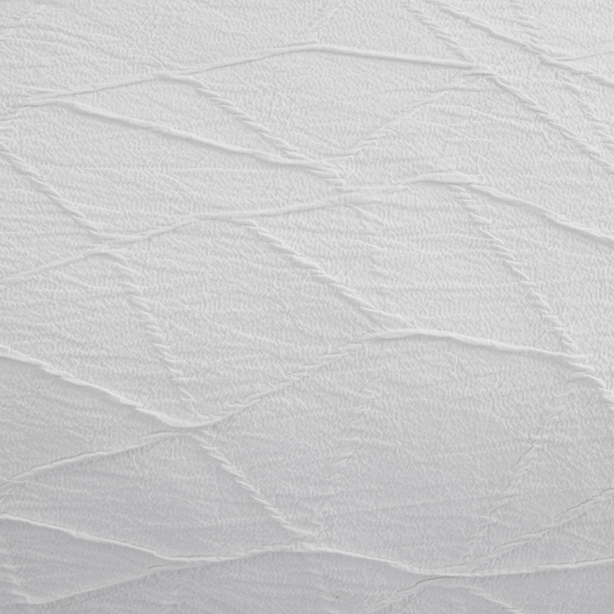 Vera Wang Queen Size Duvet Cover Set - Luxury Bedding with Button Closure, Soft Wrinkle-Resistant Fabric, Abstract Crinkle White Design for Elegant Bedroom Decor | Perfect for Master Bedrooms, Guest Rooms & Upscale Hotels
