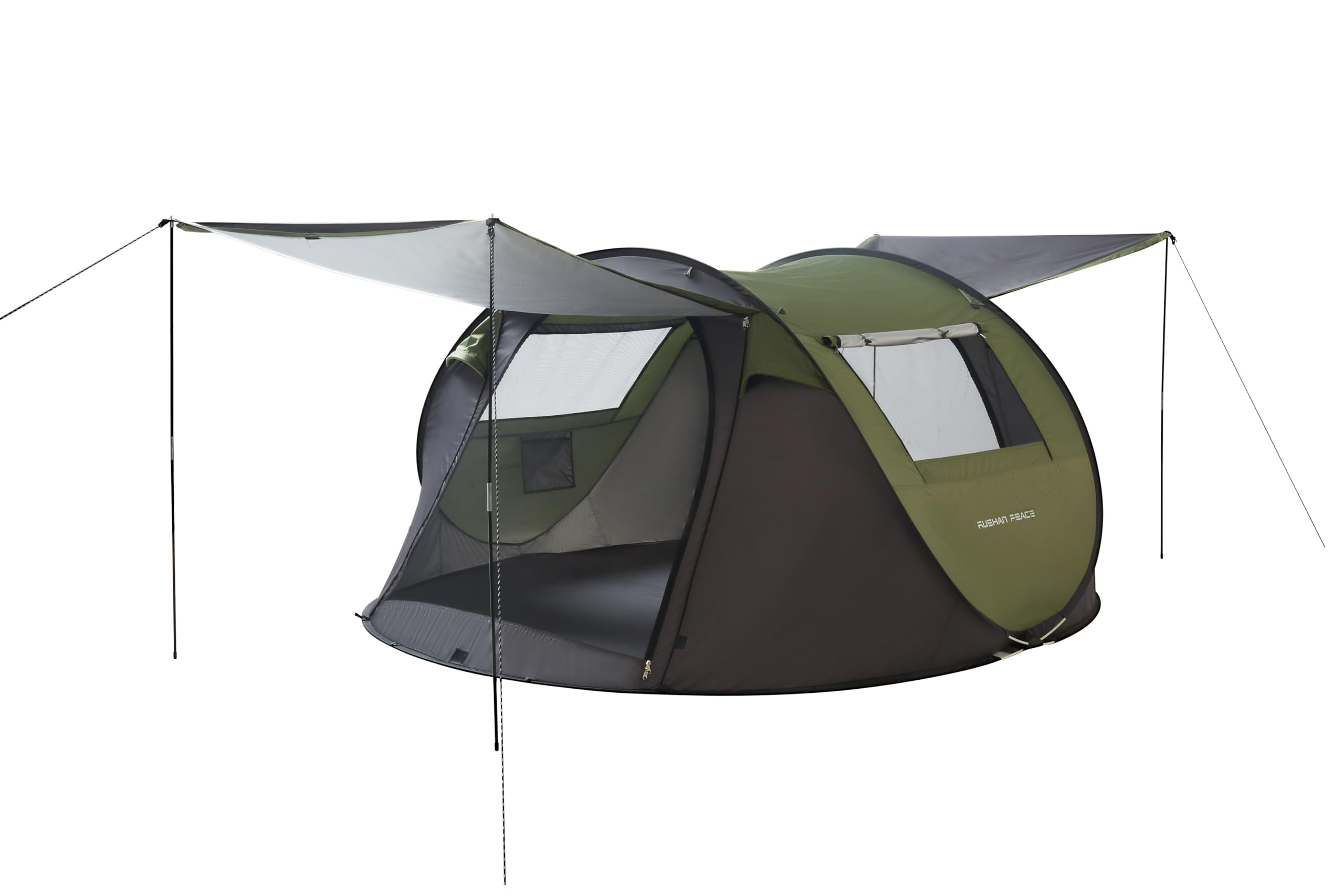 Instant Pop Up Tent for Camping - Water Resistant Dome Tent with Carry Bag | Easy Setup for Family Camping, Hiking & Outdoor Adventures | Perfect for 3-Season Use in Parks, Beaches & Backyards