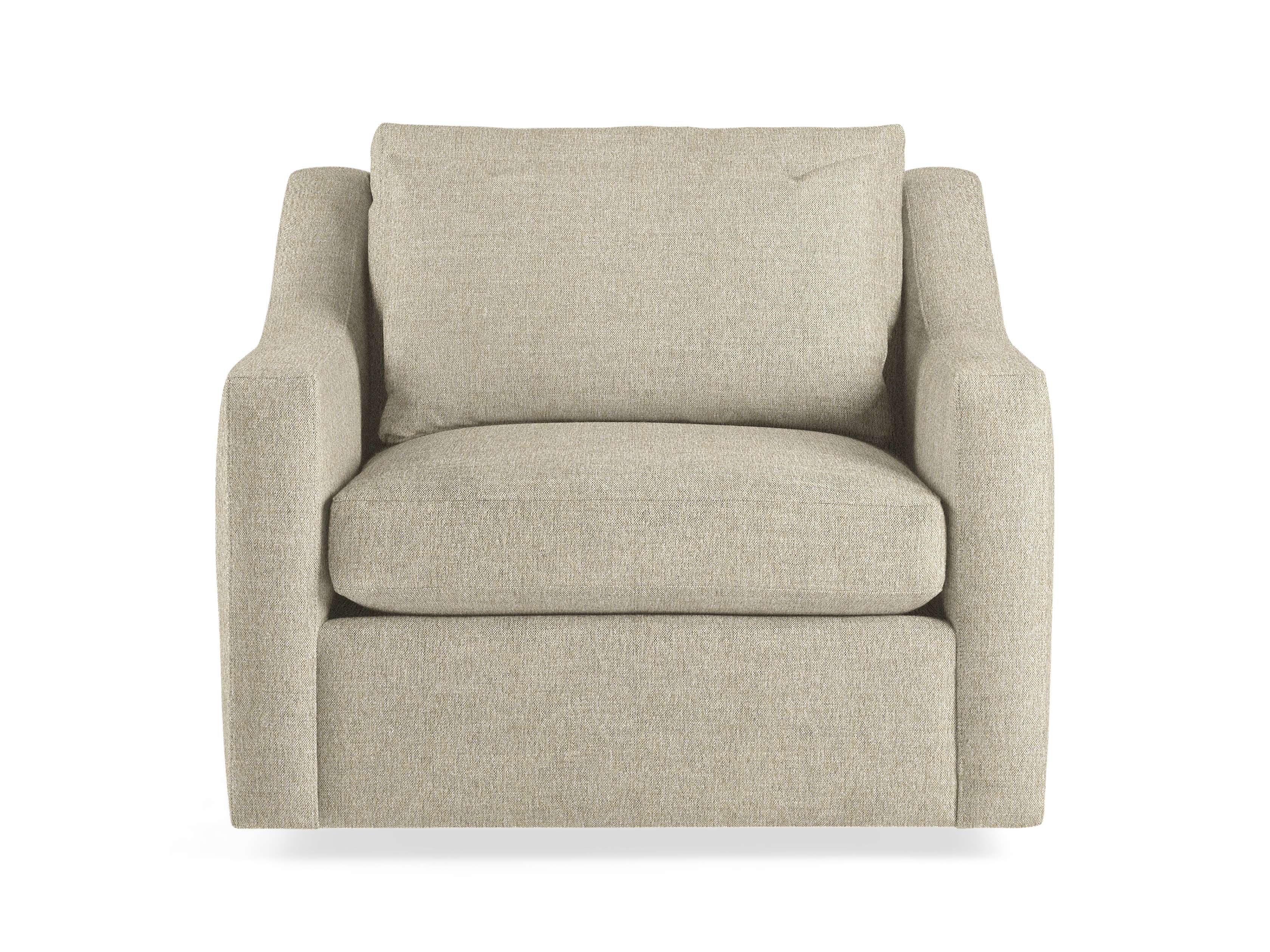 Ashby Chair 50 - Modern Accent Chair with Upholstered Seat & Wooden Legs for Living Room, Bedroom, or Office Decor