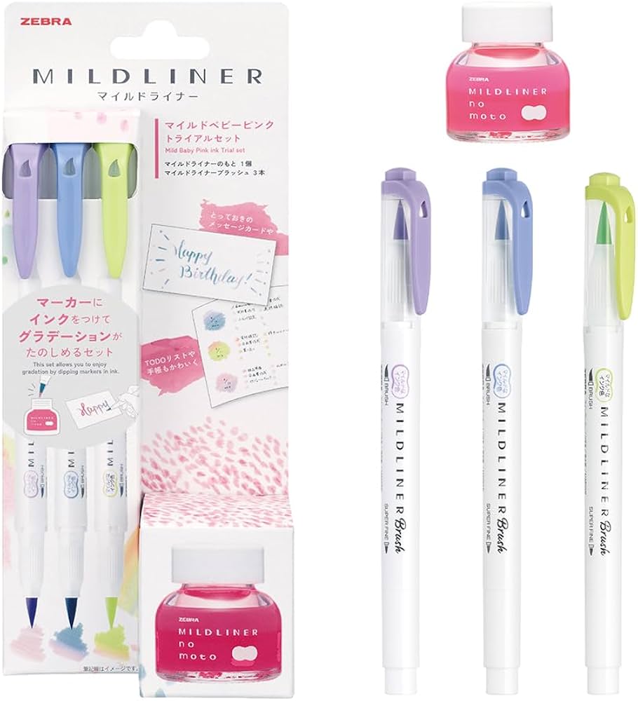Zebra Mildliner Double-Ended Highlighters Set - 15 Vibrant Colors for Note Taking, Journaling & Study - Perfect for Students, Office & Creative Projects