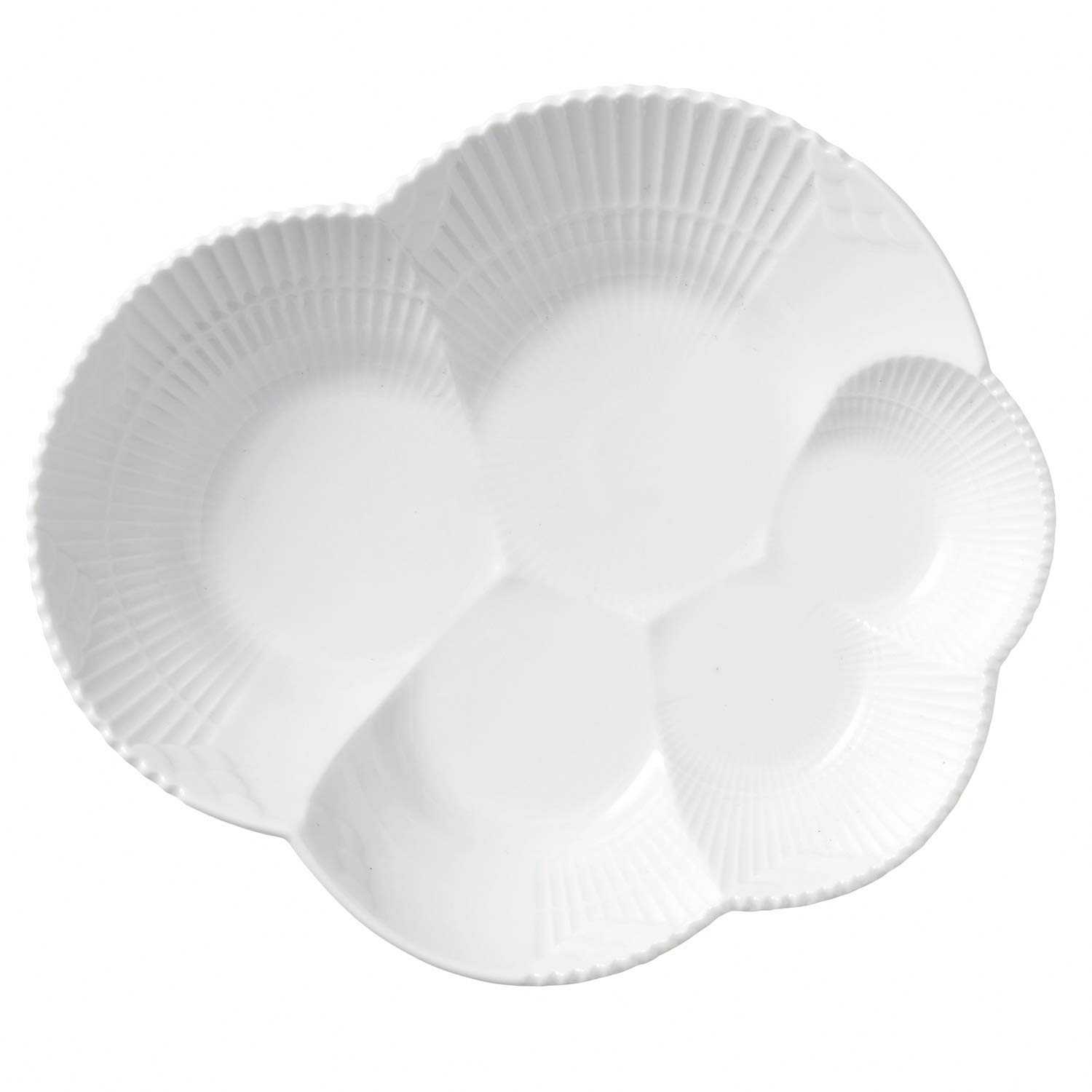 Royal Copenhagen 1017068 White Elements Porcelain Dinner Plate 7.5 Inches (19 cm) - Elegant Wedding Gift, Anniversary Present & Fine Dining Tableware for Special Occasions