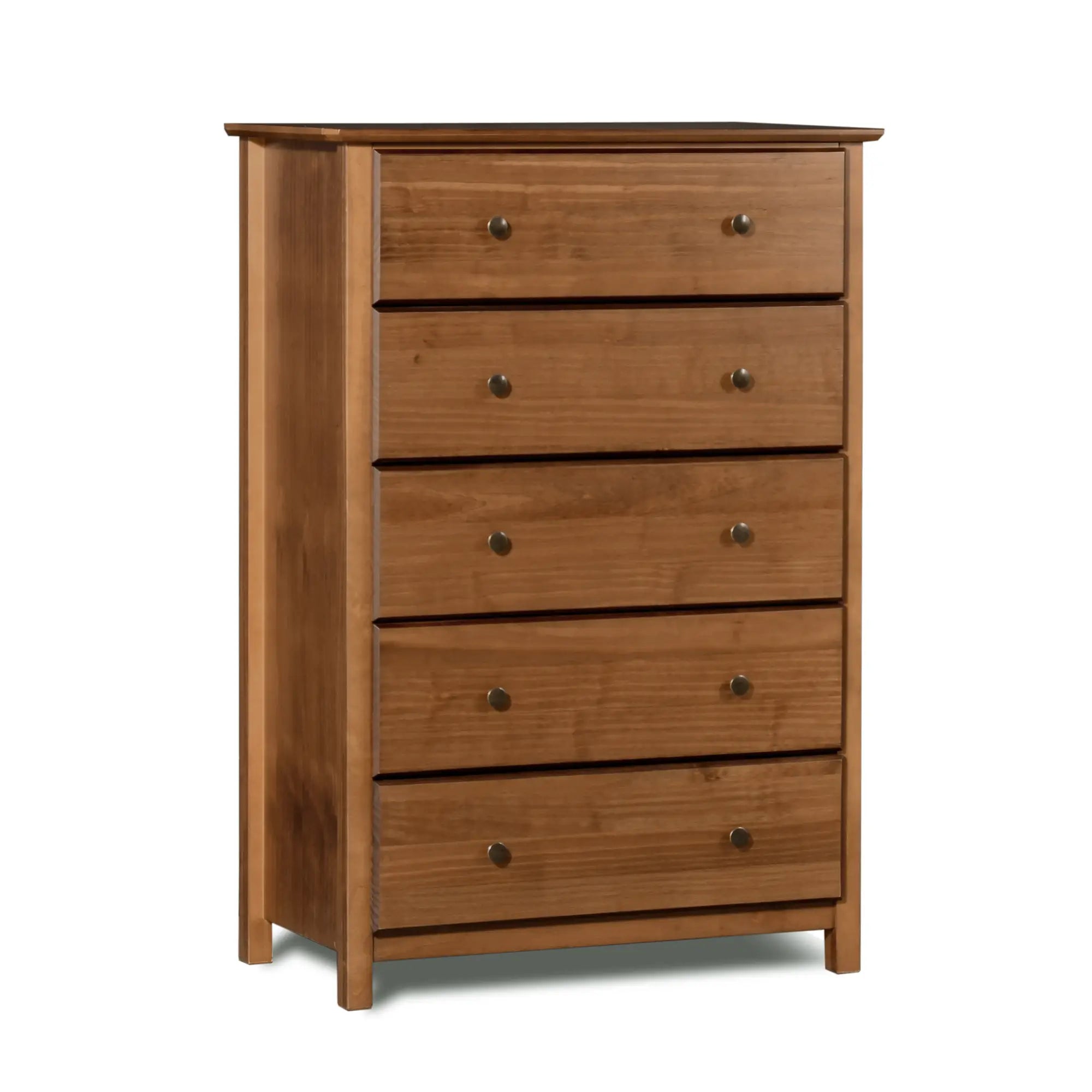 5-Piece Shaker Bedroom Set - Queen Size Bed, Nightstand, Dresser & Mirror - Classic Wooden Furniture for Cozy Home Decor
