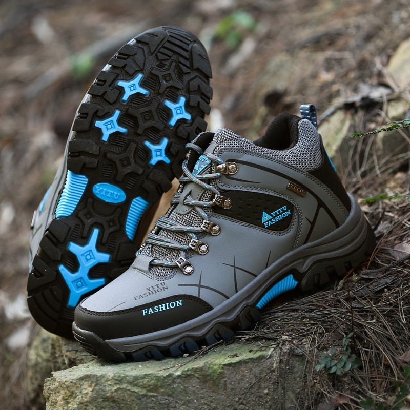 Waterproof Men's Winter Snow Boots - Leather Hiking Boots for Outdoor Work & Travel - Super Warm & Durable (Sizes 39-47) - Perfect for College, Camping & Winter Adventures