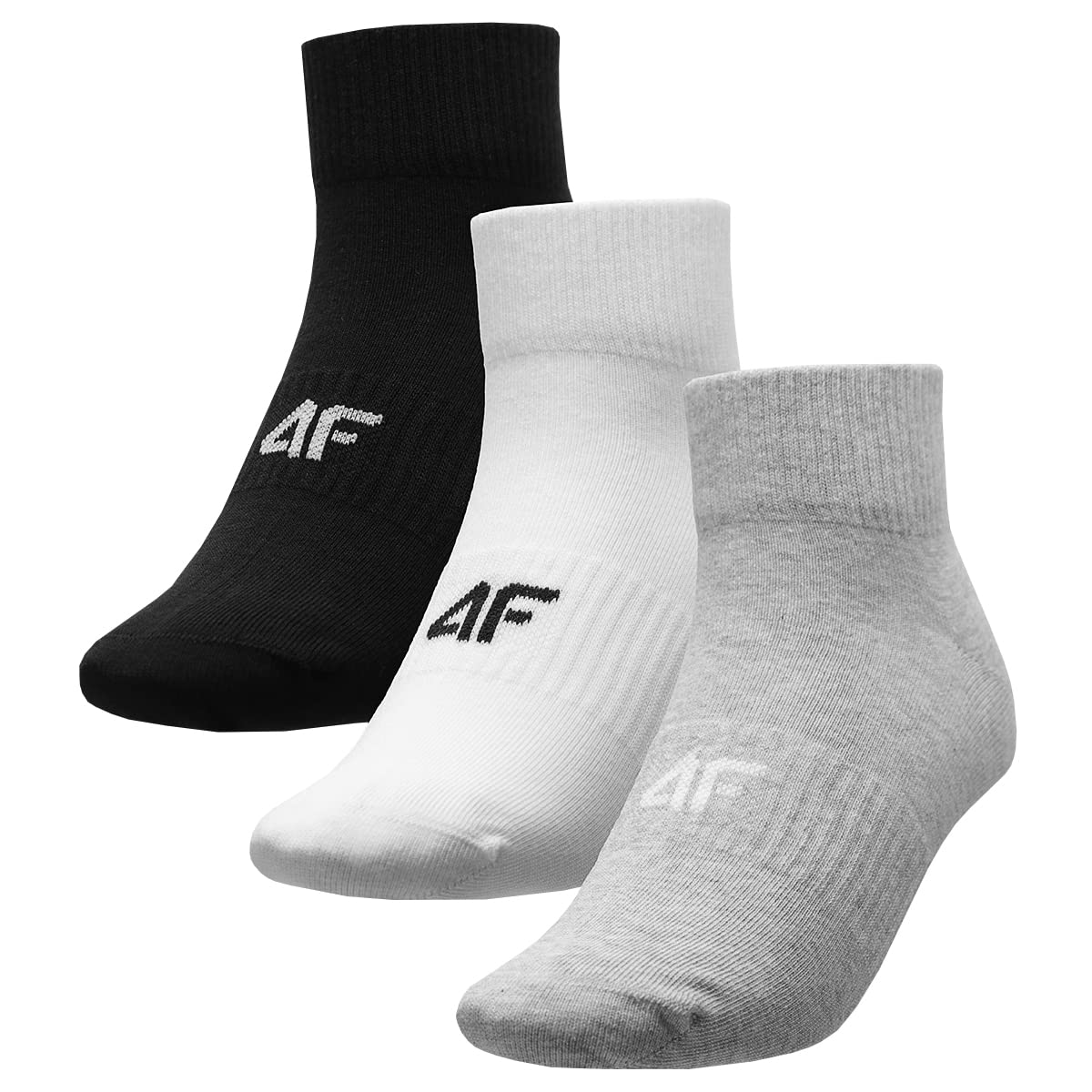4F SOCKS Men's Athletic Performance Socks - Breathable & Cushioned for Running, Hiking & Sports - Som302