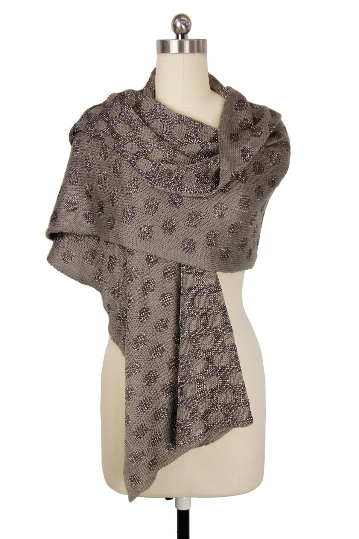 Stylish Nialey Polka Dot Scarf - Soft Fashion Accessory for Women - Perfect for Winter, Office & Casual Outfits