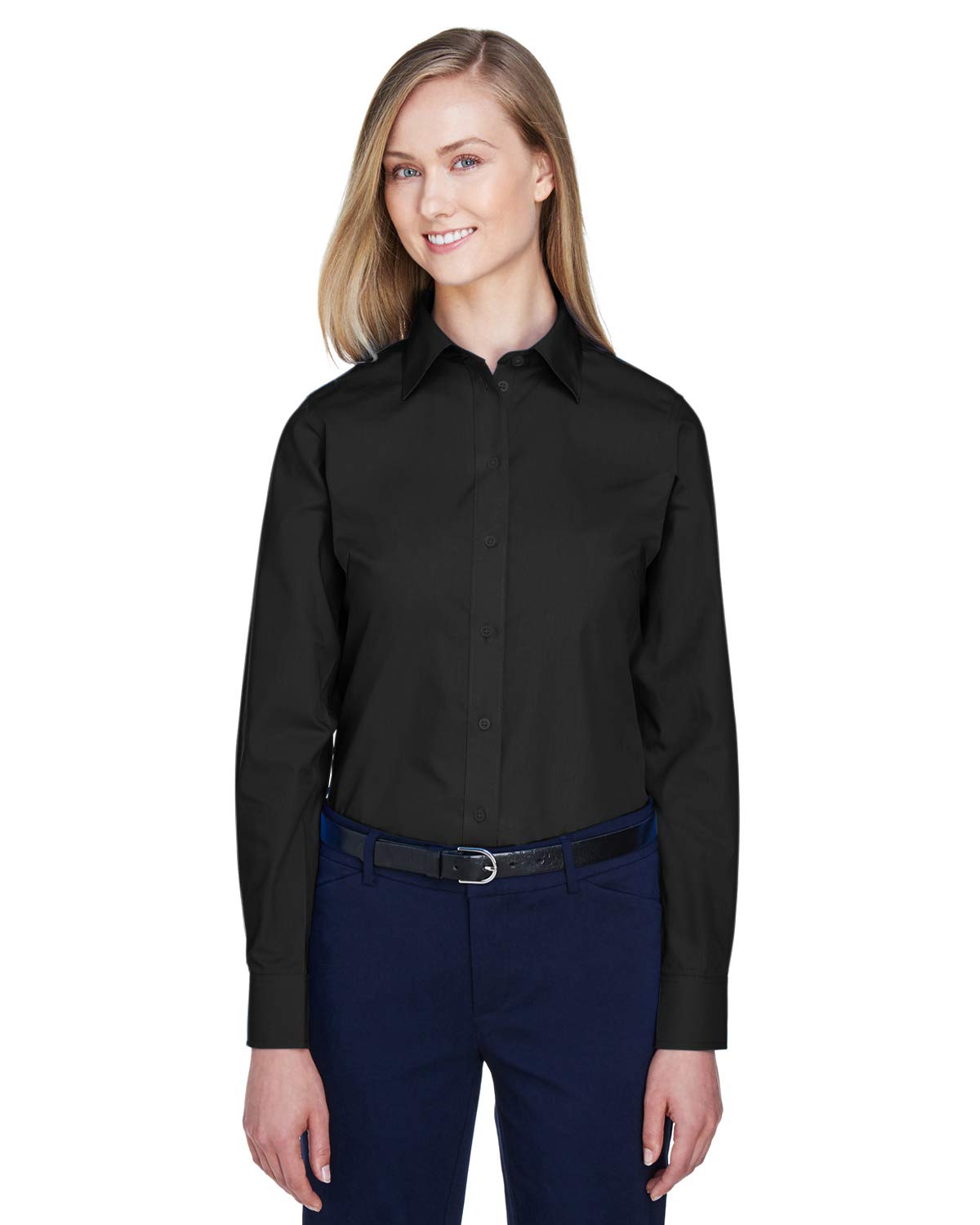 Devon & Jones Women's Solid Broadcloth Shirt - Office & Casual Wear
