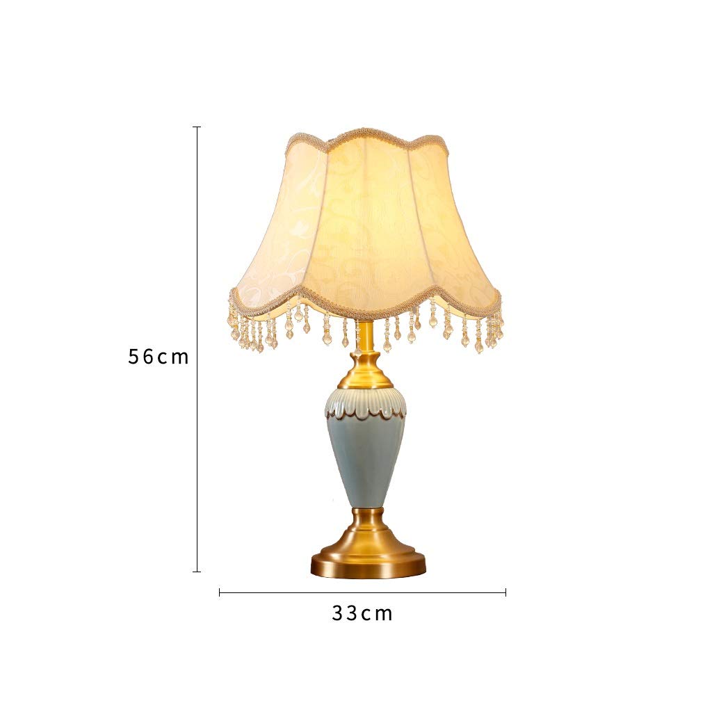 Modern Ceramic Copper Desk Lamp - Elegant Table Lamp for Living Room, Bedroom & Nightstand - Perfect for Reading, Relaxing & Home Decor