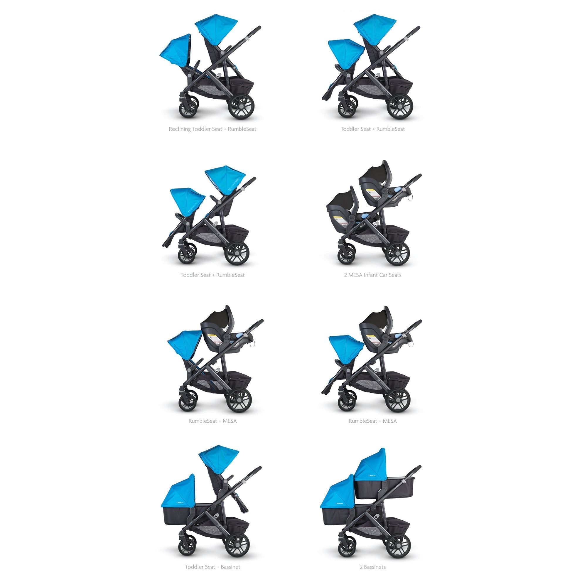 UPPAbaby Vista & Vista V2 Stroller Upper Adapters - Replacement Parts for Baby Stroller Accessories | Perfect for Stroller Upgrades & Repairs